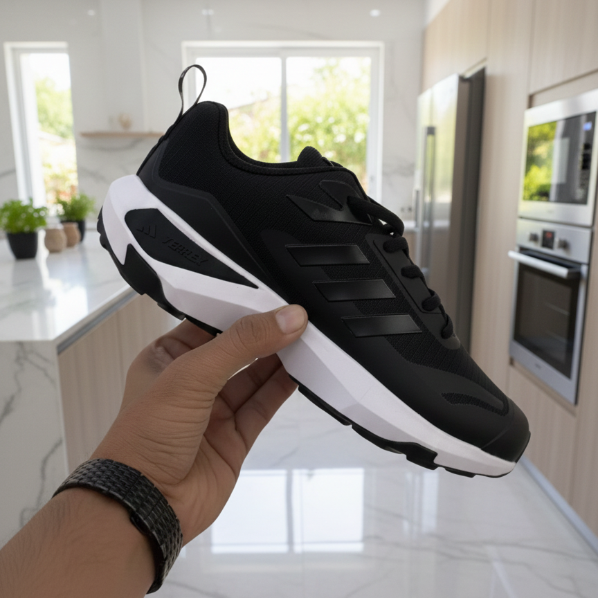 Adidas Tarrex Gore Tex Black white Premium Quality (Dot Perfect)