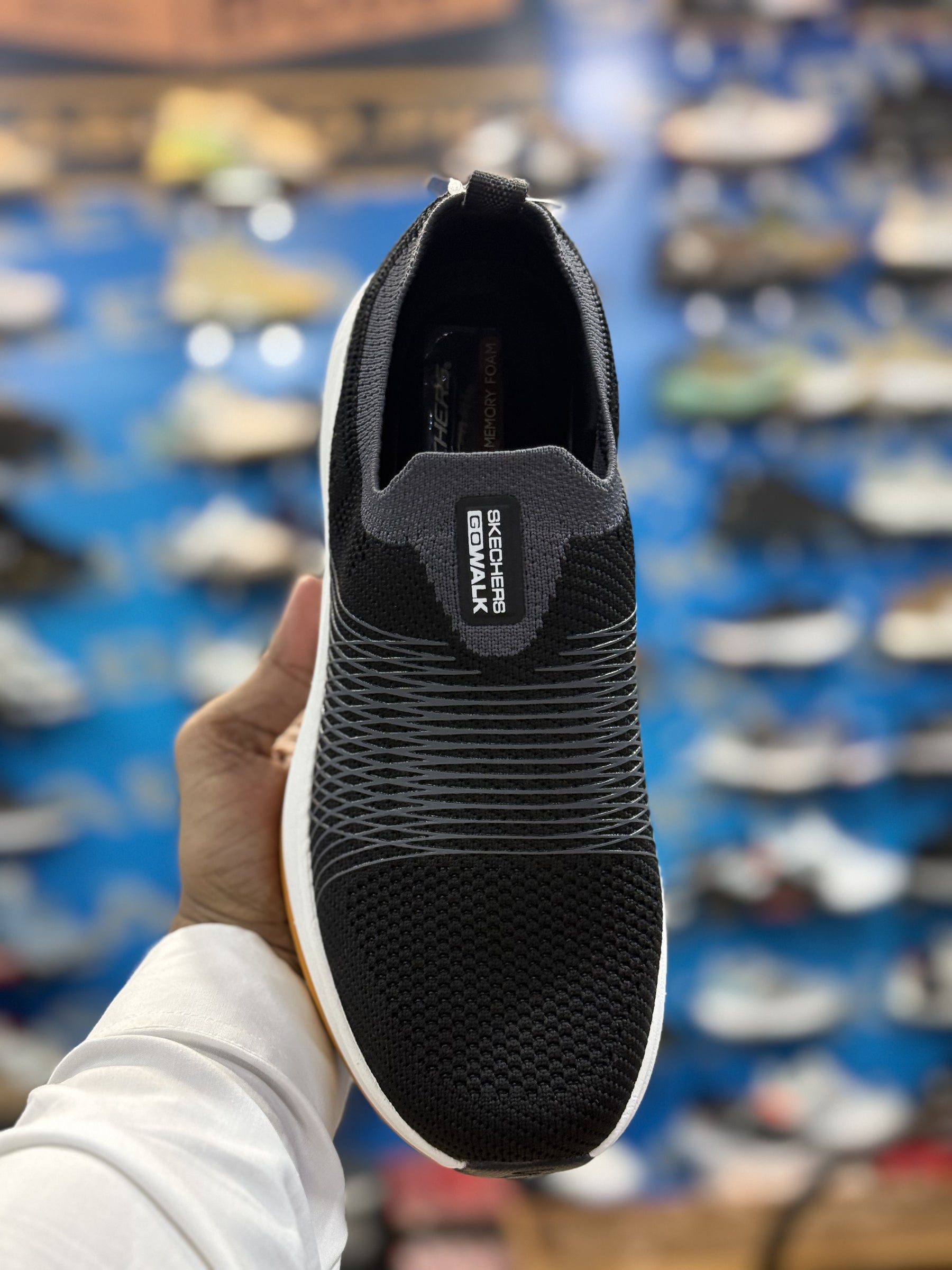 Skechers Max Cushion Black White Premium Quality