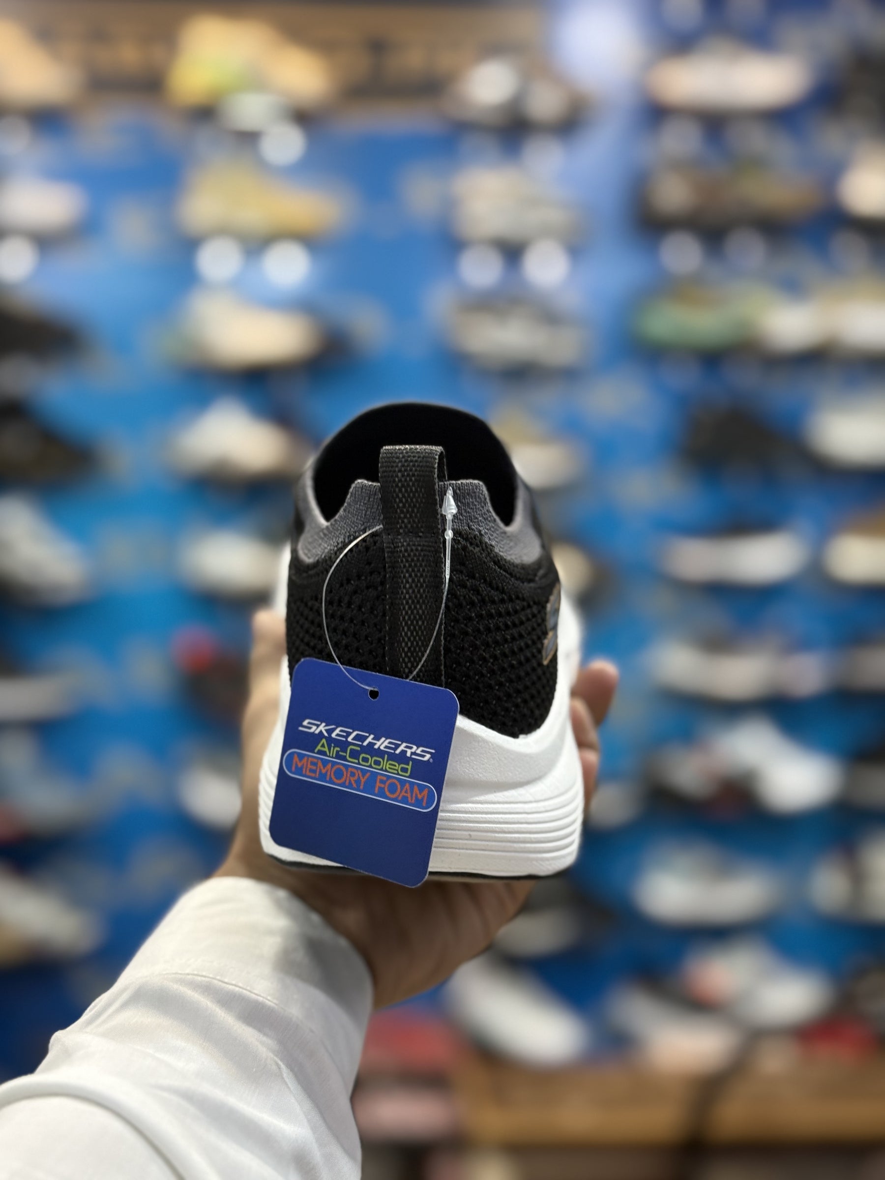 Skechers Max Cushion Black White Premium Quality