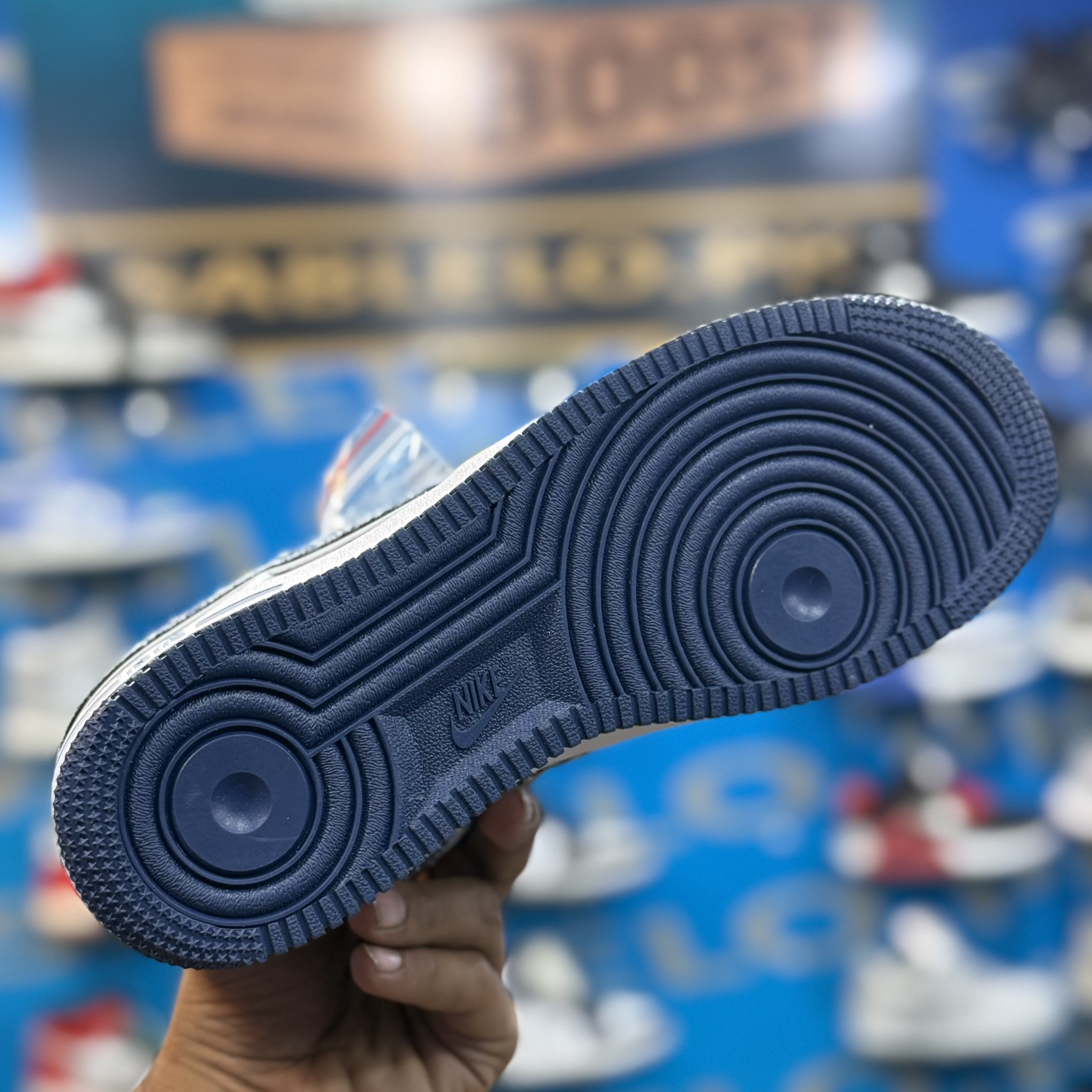 Nike Airforce 1 White Blue LV Edition Premium Quality (Dot Perfect)