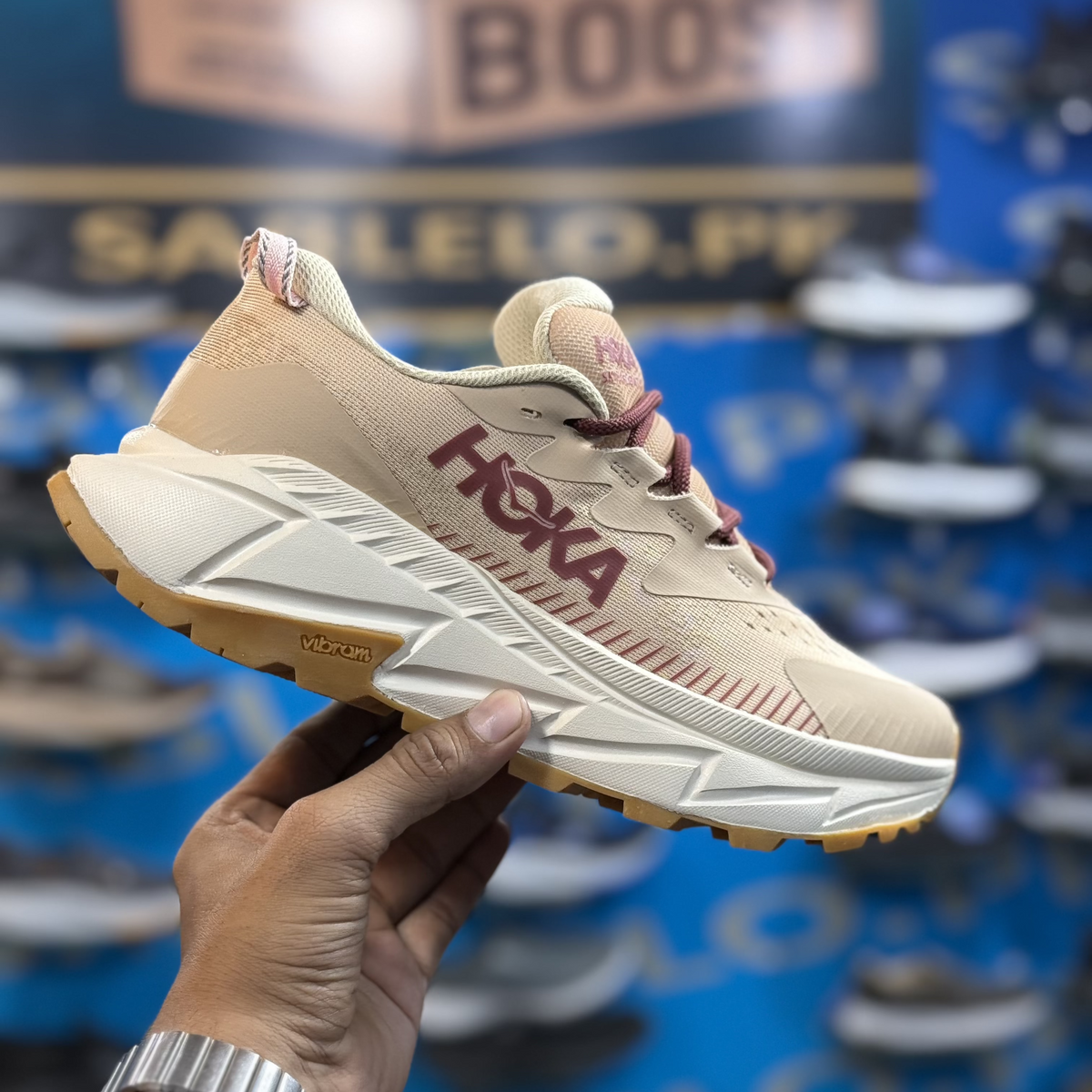 Hoka Skyline Float Khaki Premium Quality (Dot Perfect)