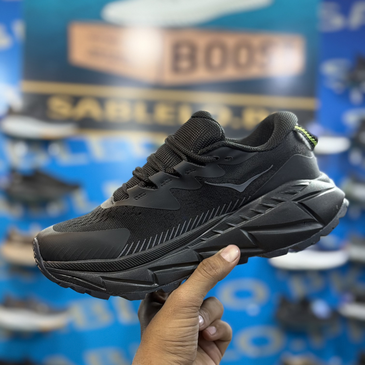 Hoka Skyline Float Triple Black Premium Quality (Dot Perfect)