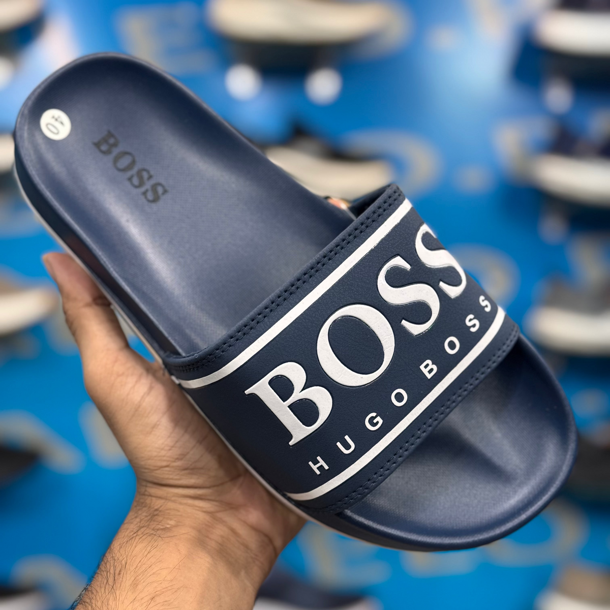 Hugo Boss Slides Blue