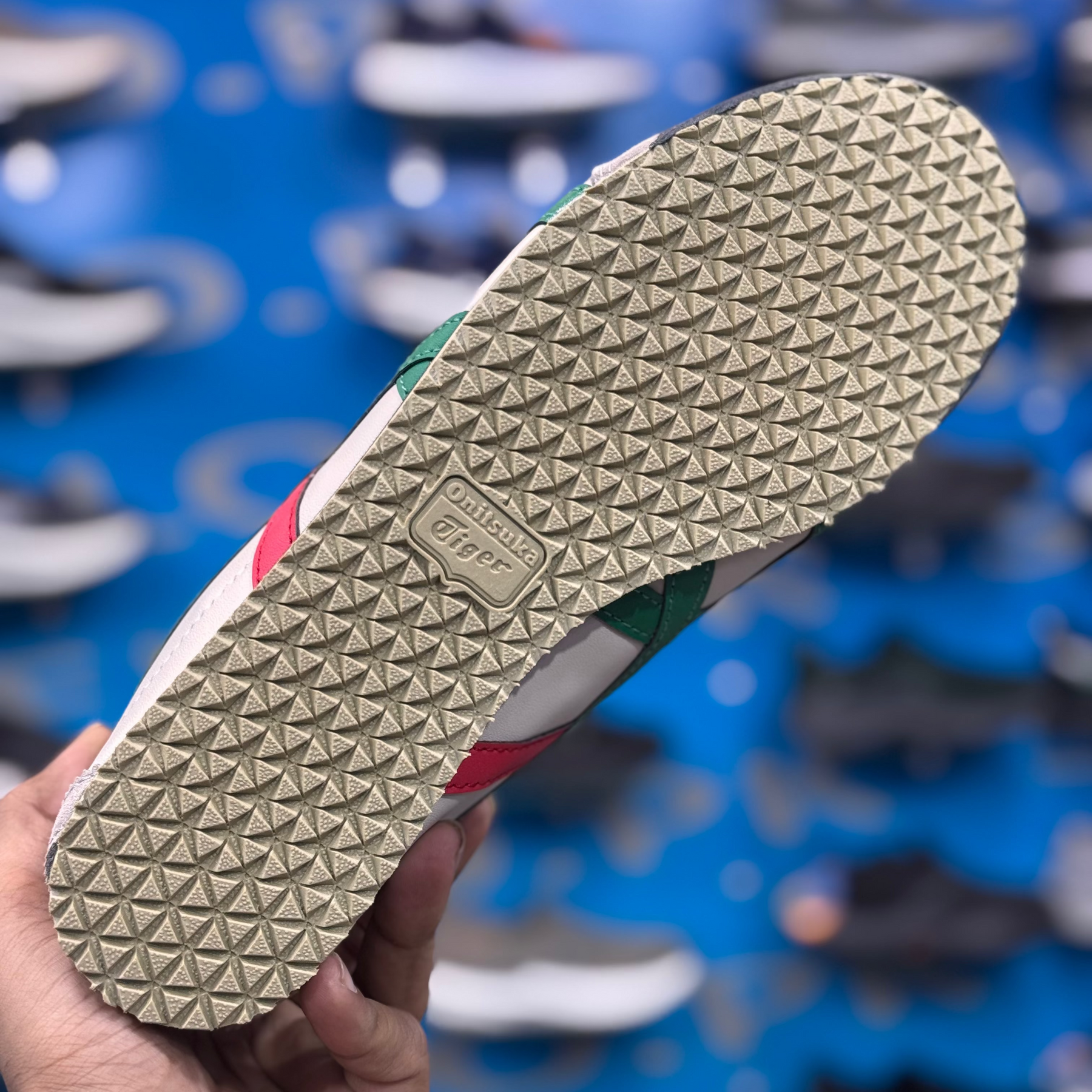 Onitsuka Tiger Birch Green Red Premium Quality (Dot PErfect)