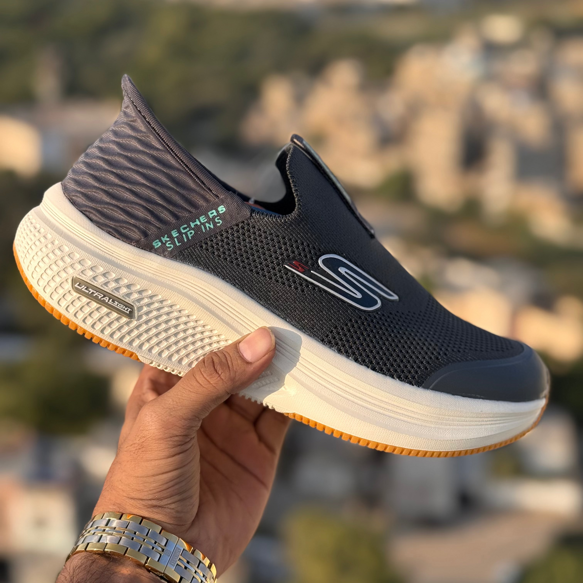 SKECHERS ULTRALIGHT Grey premium quality (Dot perfect)