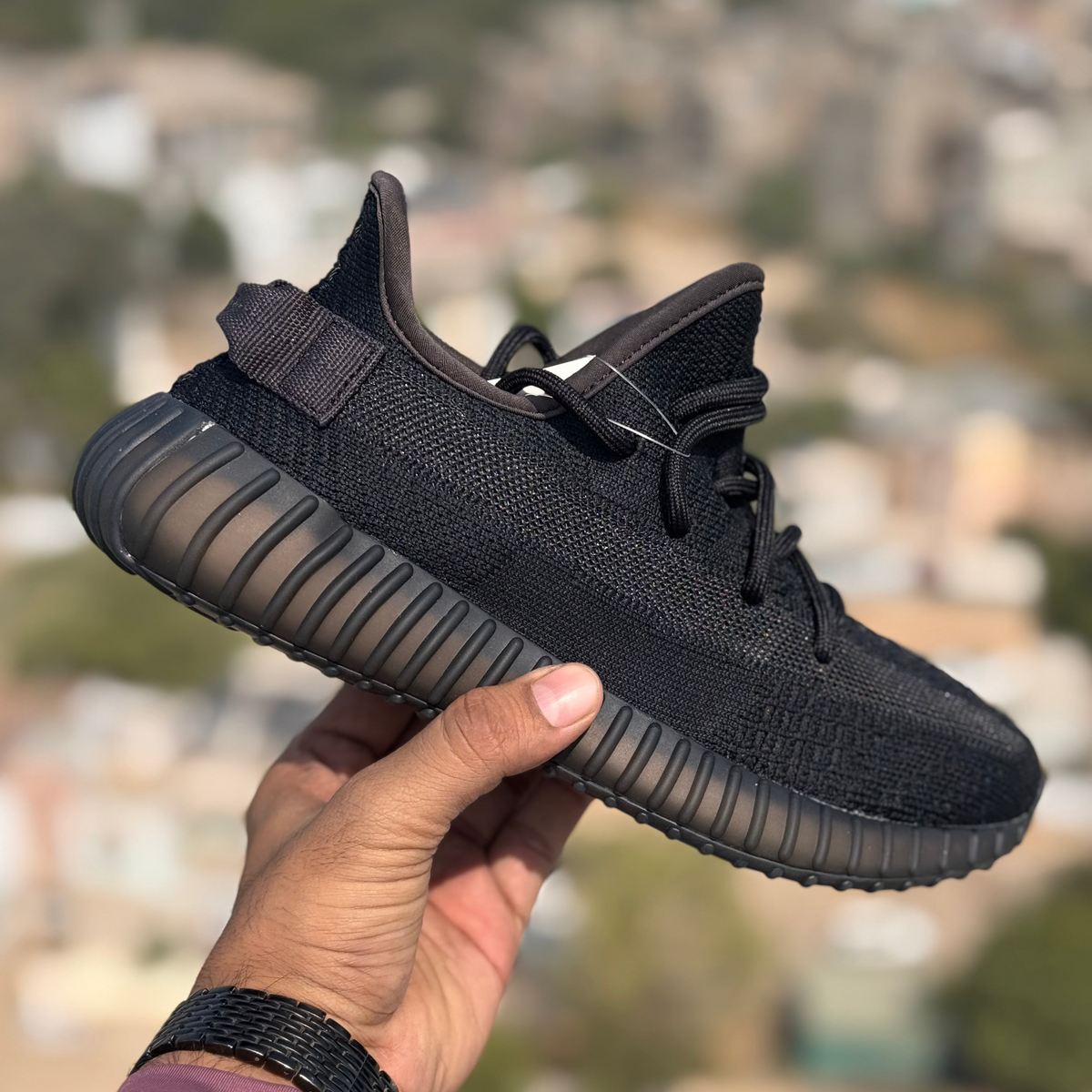 Adidas Yeezy 350 Triple Black Reflective Premium Quality (Dot Perfect)