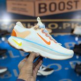 Nike Motiva White Orange Premium Quality (Dot Perfect)