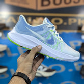 Nike Zoom  Winflo 8 White Blue Premium Quality (Dot Perfect)