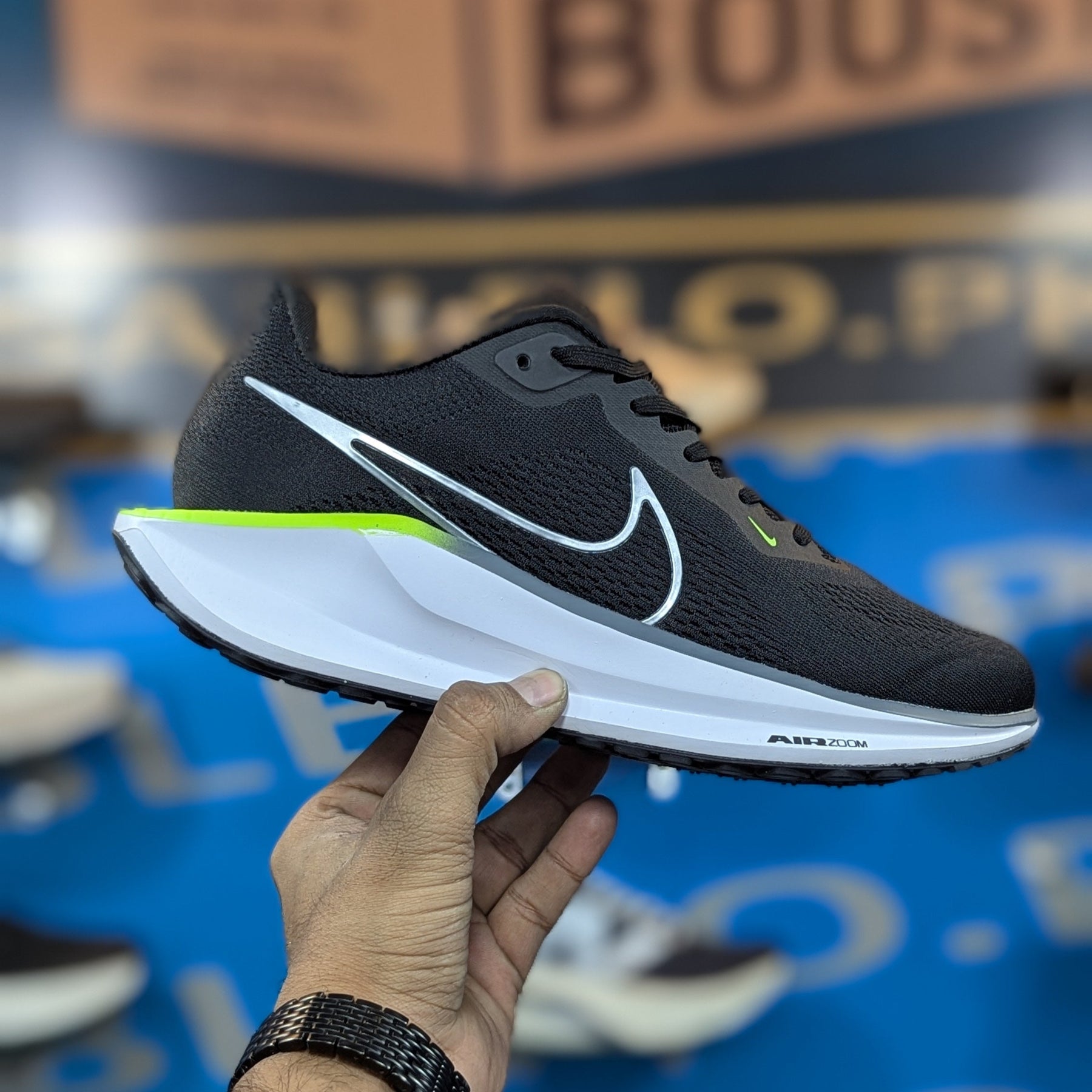 Nike Pegasus 41 Black Green Premium Quality (Dot Perfect)