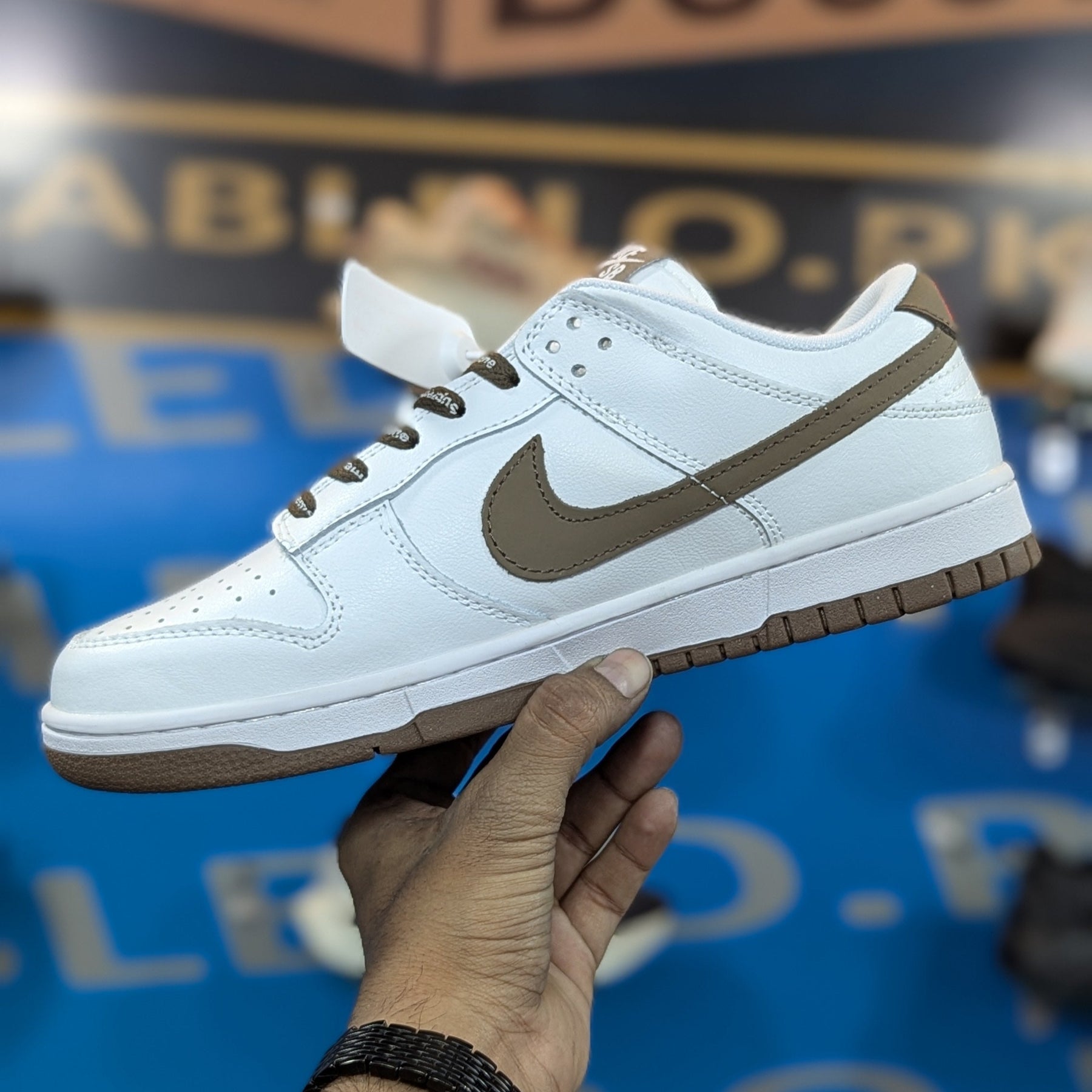 Nike Dunk X Supreme White Green Premium Quality (Dot Perfect)