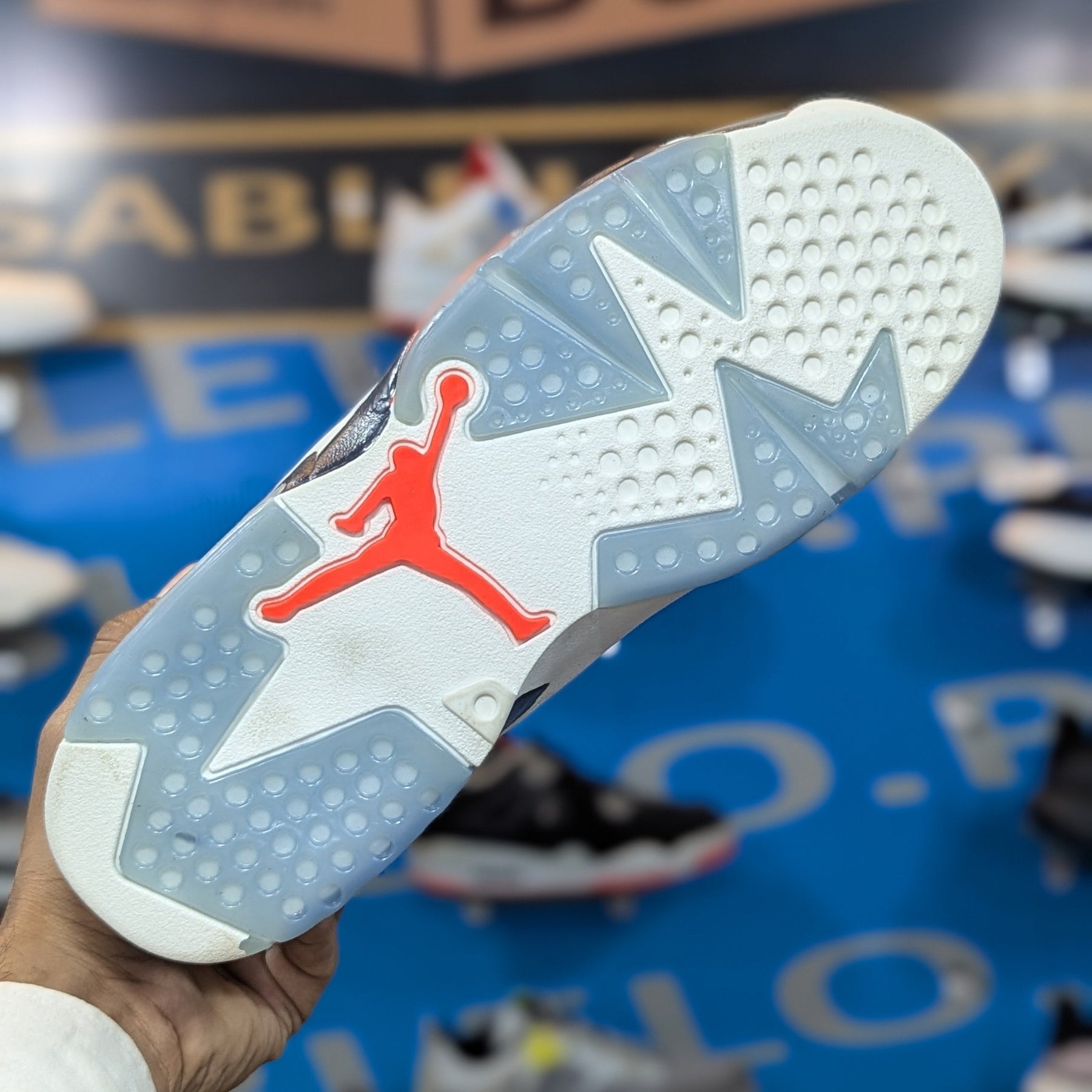 Nike Jordan 6 White Red Premium Quality (Dot Perfect)