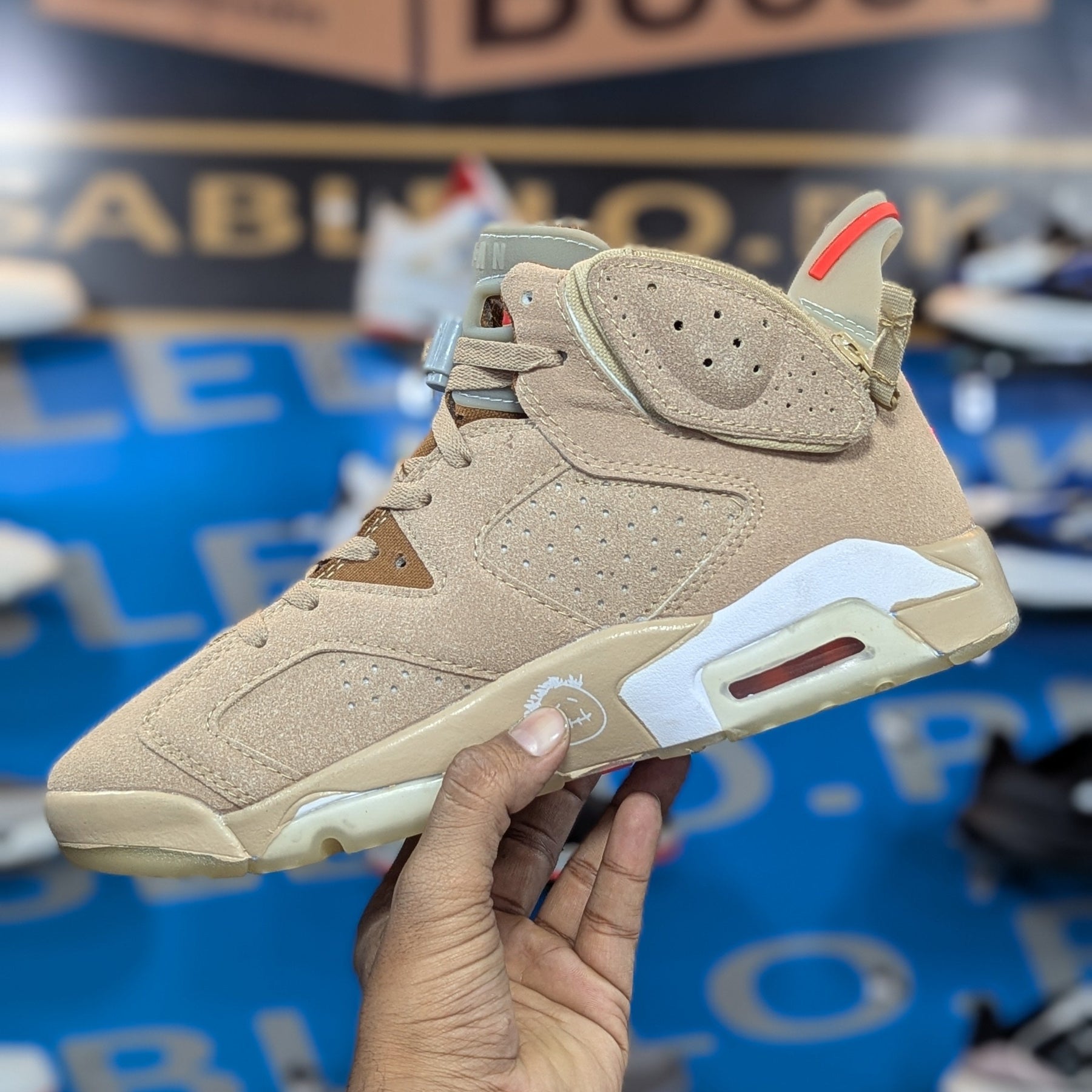Nike Jordan 6 Khaki Premium Quality (Dot Perfect)