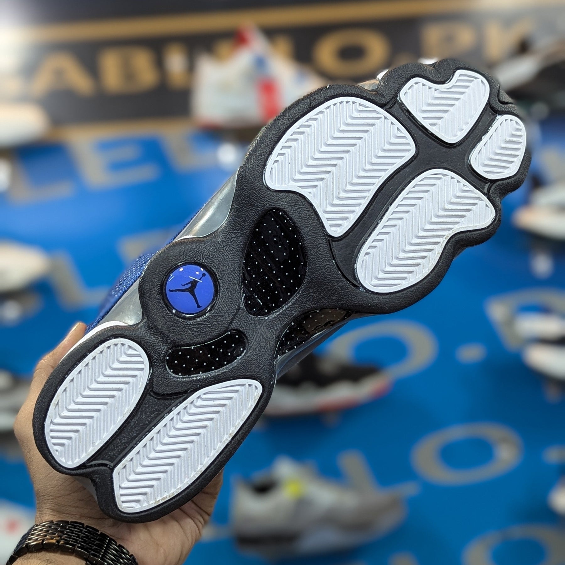 Jordan 13 White Blue Premium Quality (Dot Perfect)