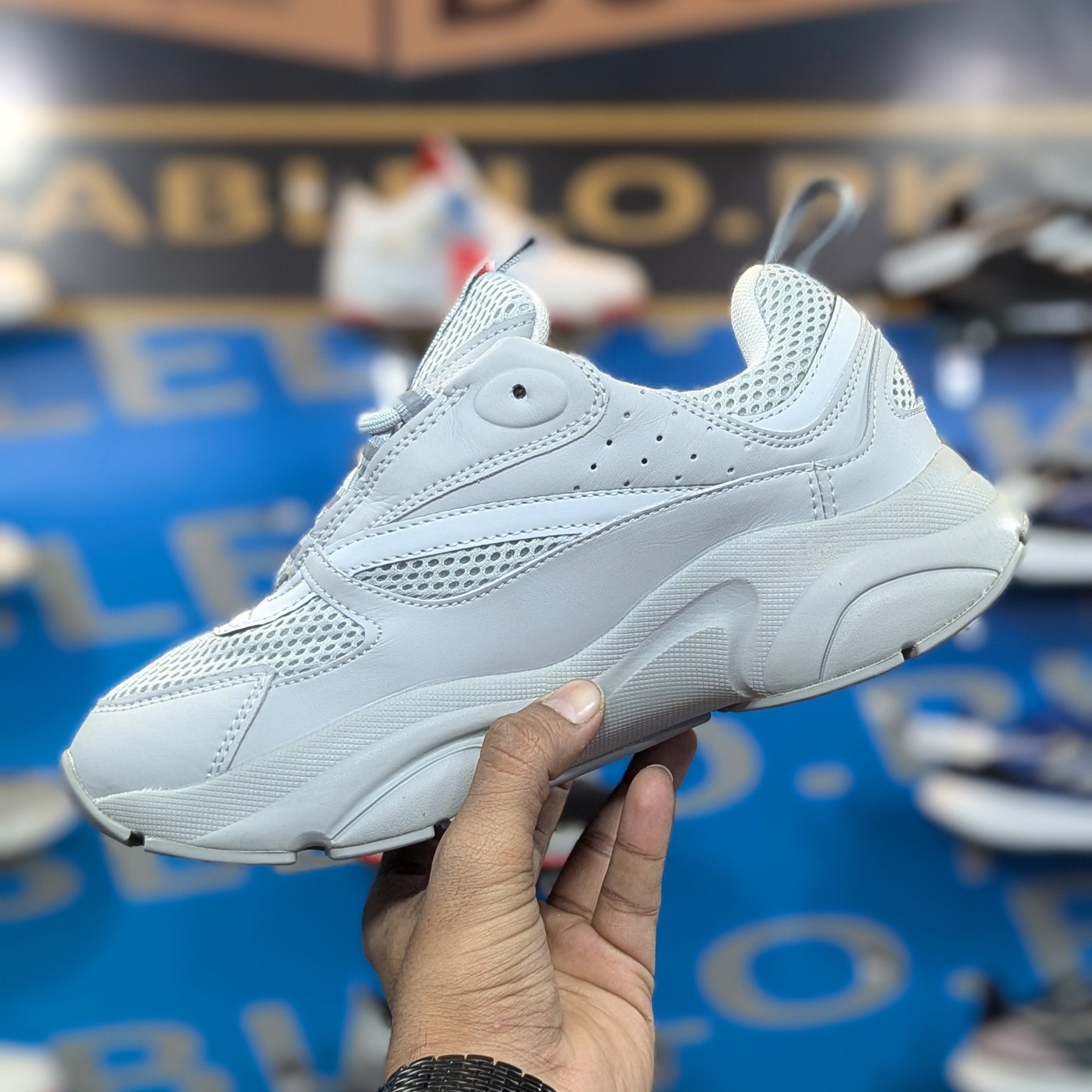 Dior B22 Grey Trainer Premium Quality (Dot Perfect)