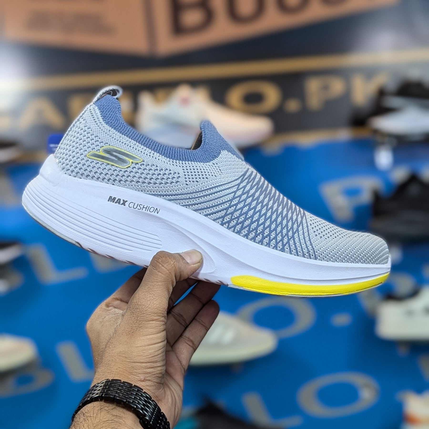 Skechers Max Cushion Light Gray Premium Quality