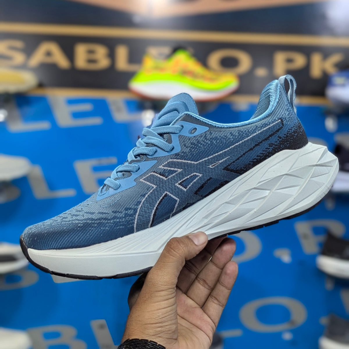 ASICS NOVABLAST 4 BLUE TEAL Premium Quality (Dot Perfect)