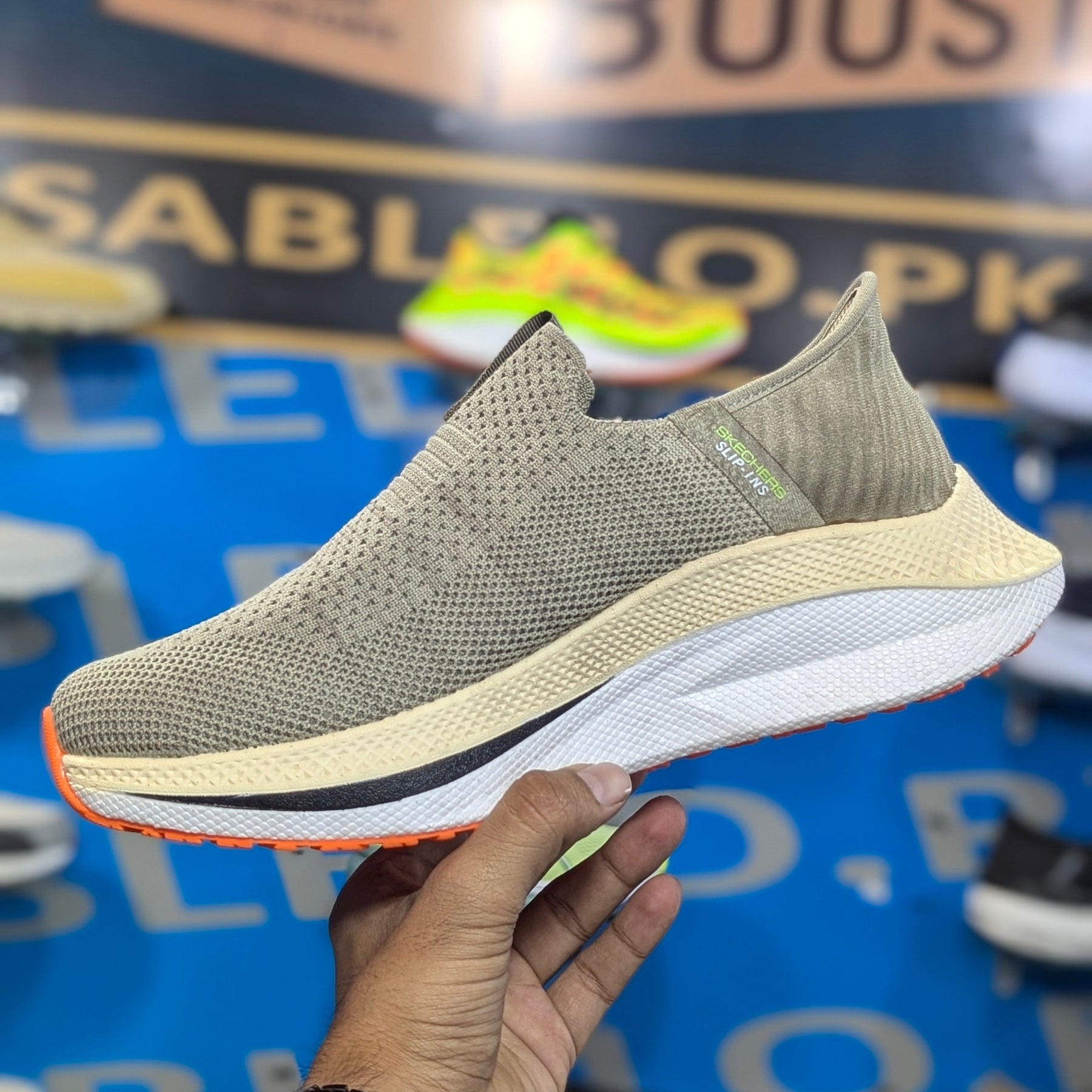 Skechers Hyper Burst Pro Premium Quality Khaki (Dot Perfect)