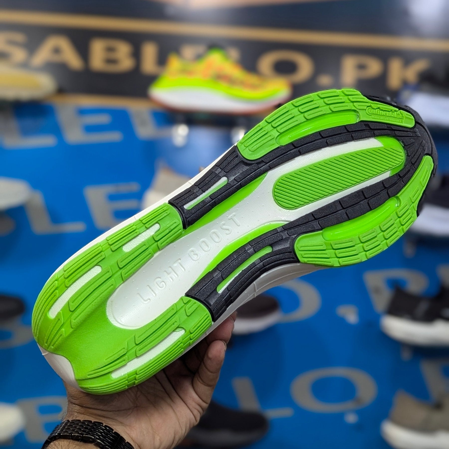 Adidas Ultraboost 23 Black Neon Premium Quality (Dot Perfect)