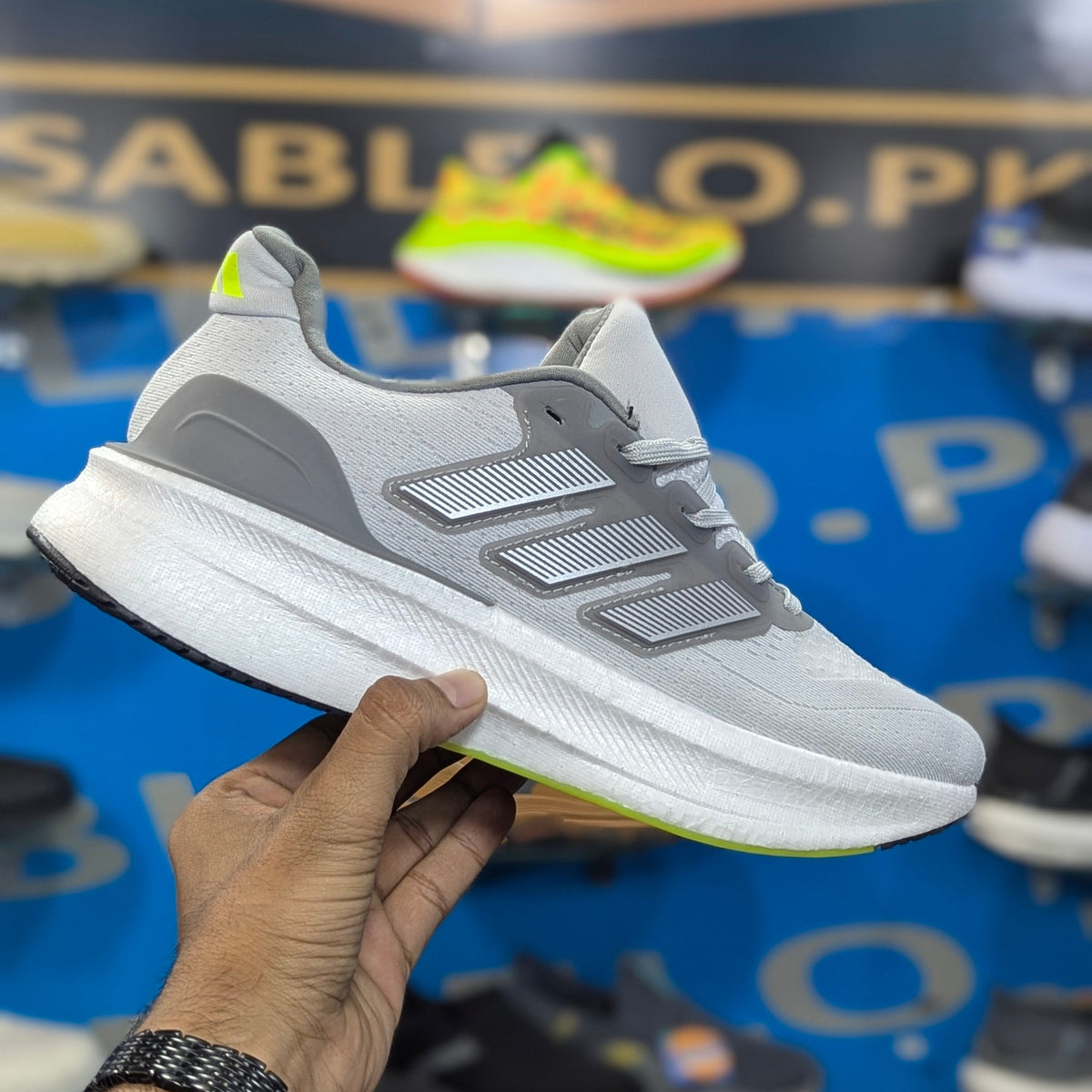 Adidas UltraRun 5 Gray Silver Premium Quality (Dot Perfect)