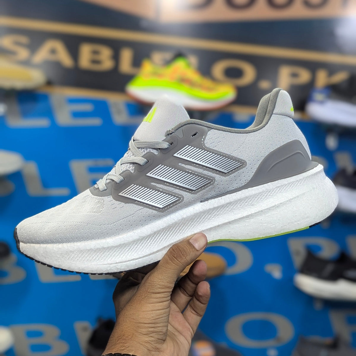 Adidas UltraRun 5 Gray Silver Premium Quality (Dot Perfect)