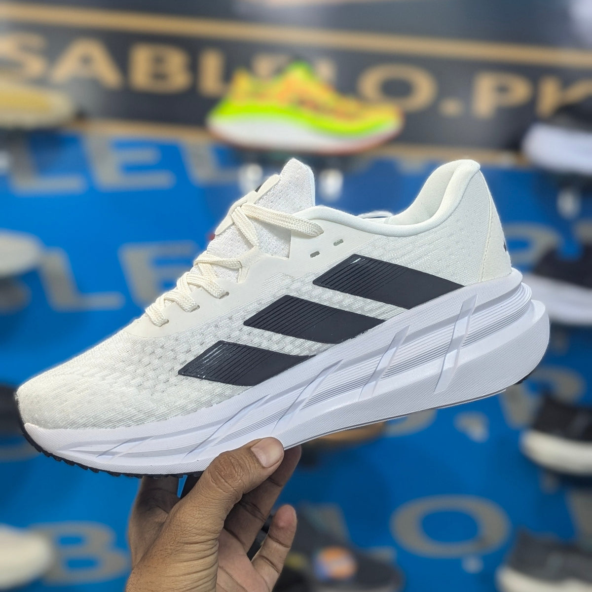 Adidas AdiStar White Black Premium Quality (Dot Perfect)
