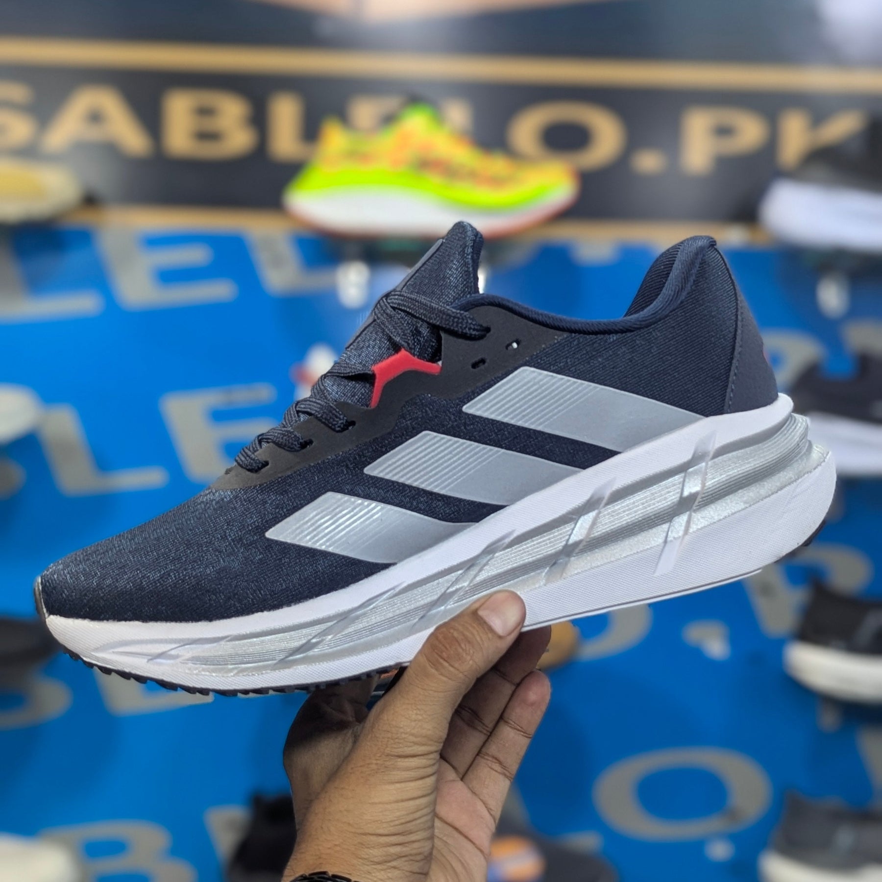 Adidas AdiStar Blue Red Premium Quality (Dot Perfect)