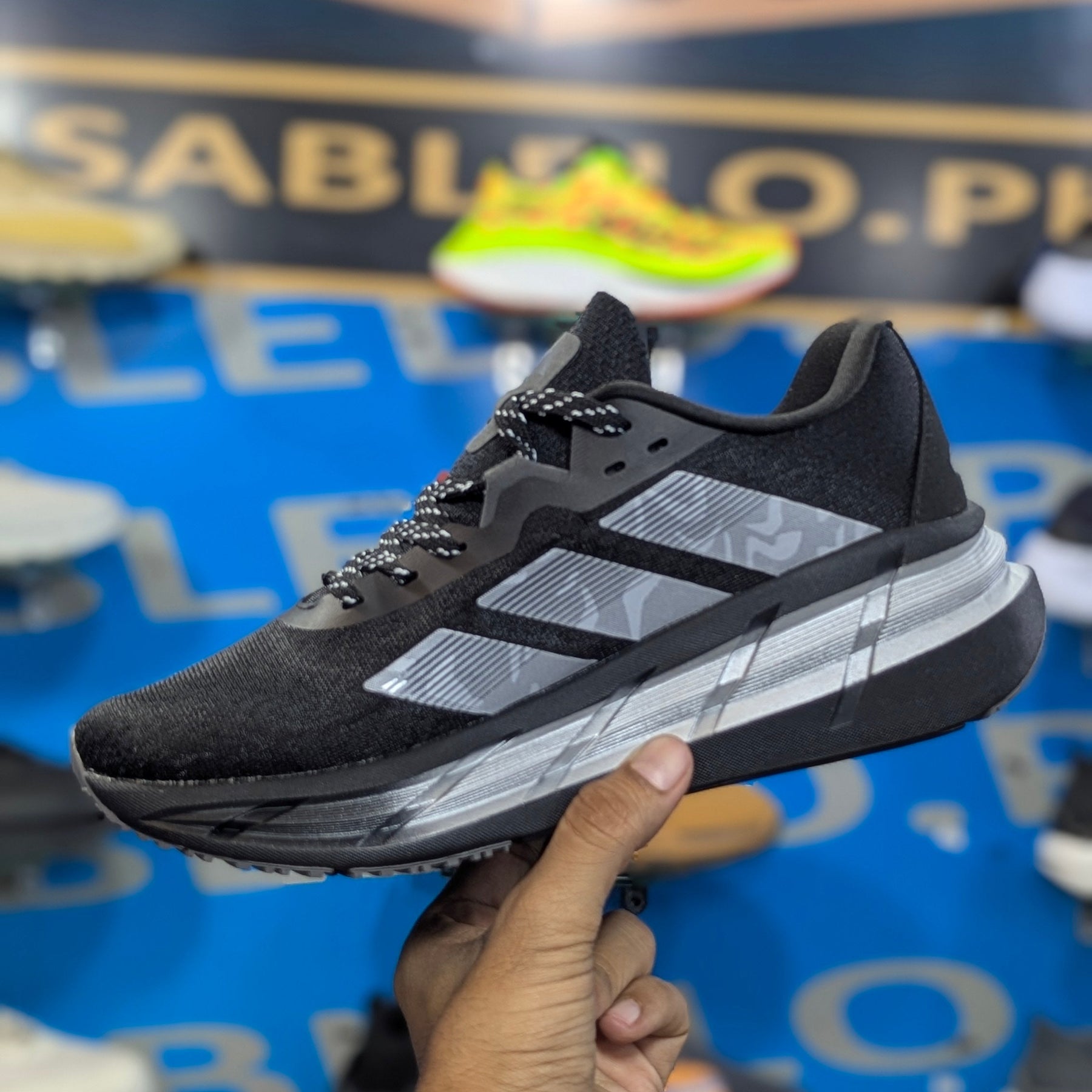 Adidas AdiStar Black Silver Premium Quality (Dot Perfect)