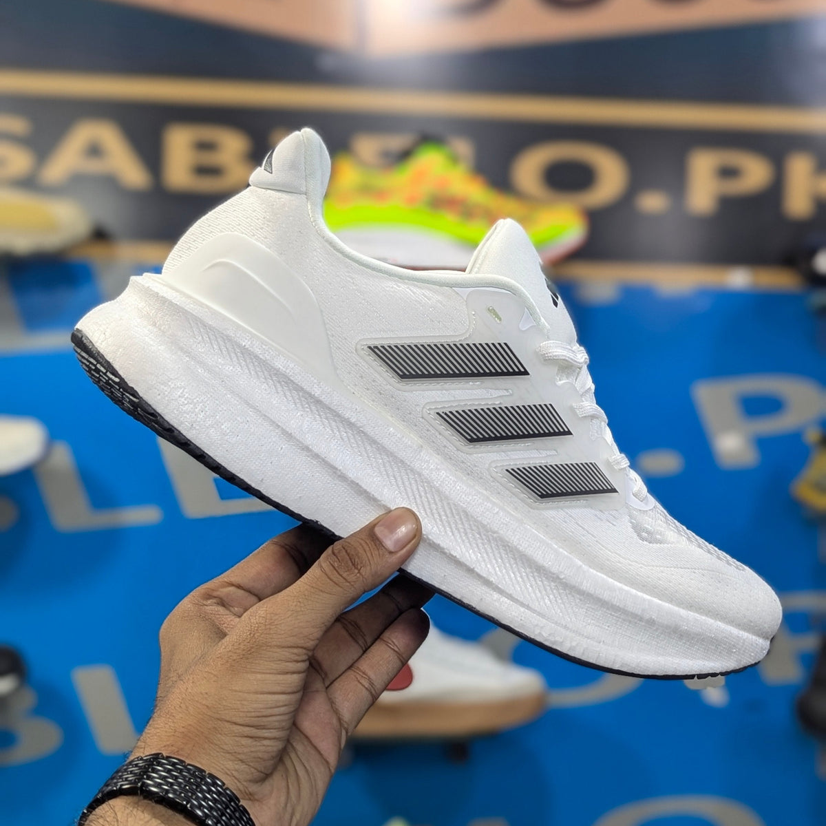 Adidas UltraRun 5 White Black Premium Quality (Dot Perfect)