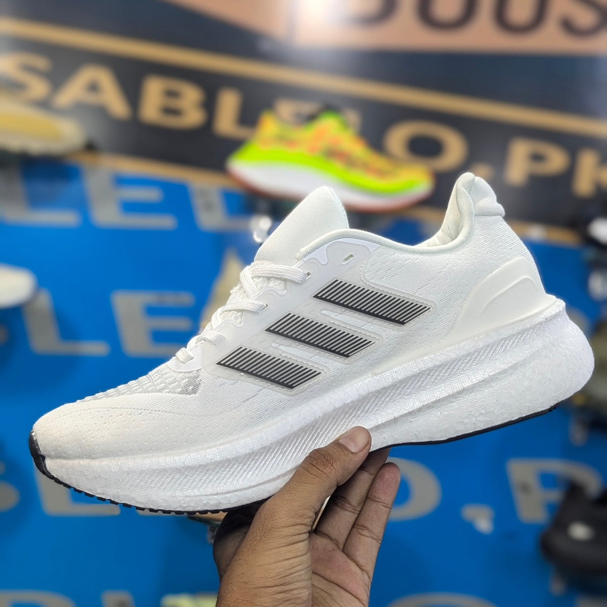 Adidas UltraRun 5 White Black Premium Quality (Dot Perfect)