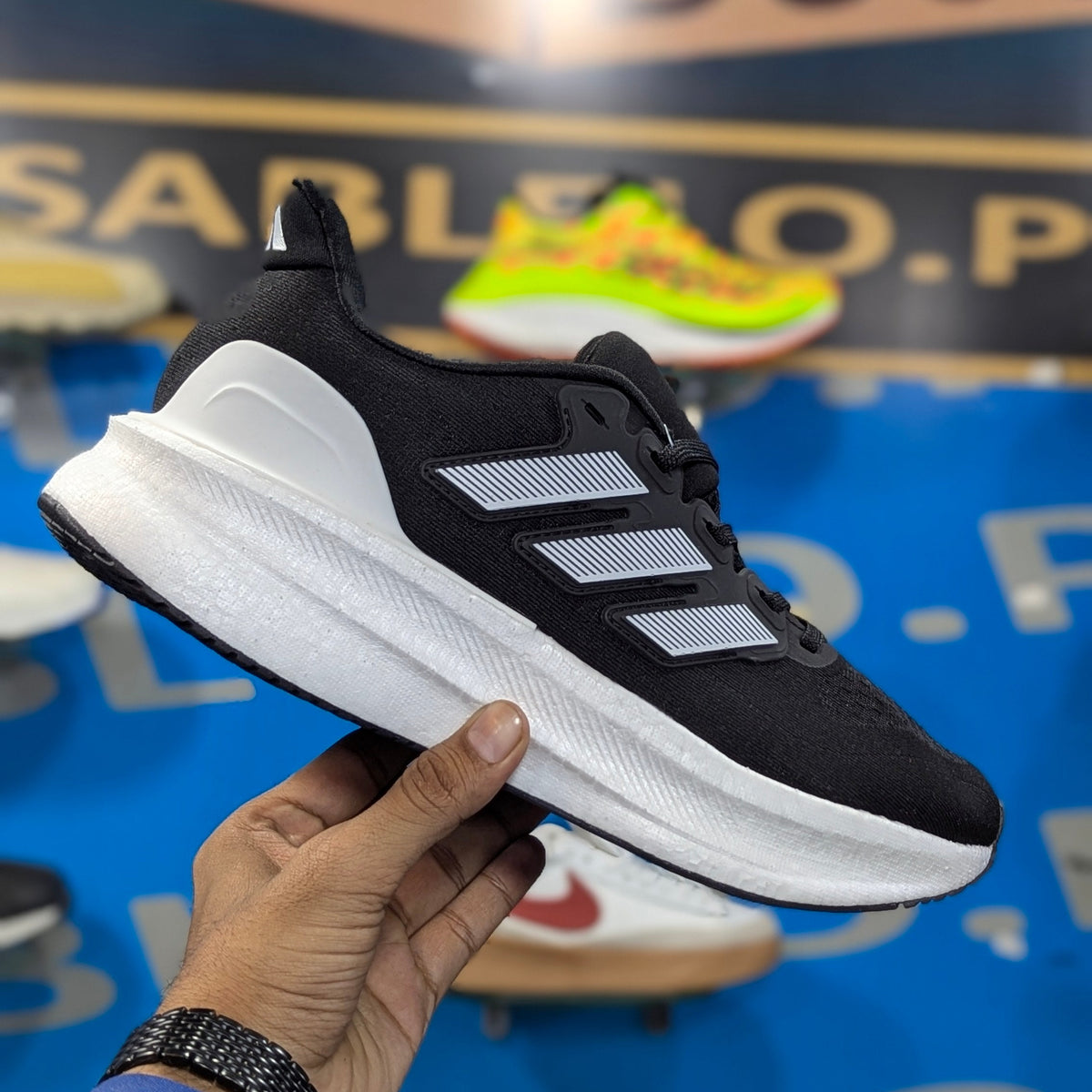 Adidas UltraRun 5 Black White Premium Quality (Dot Perfect)