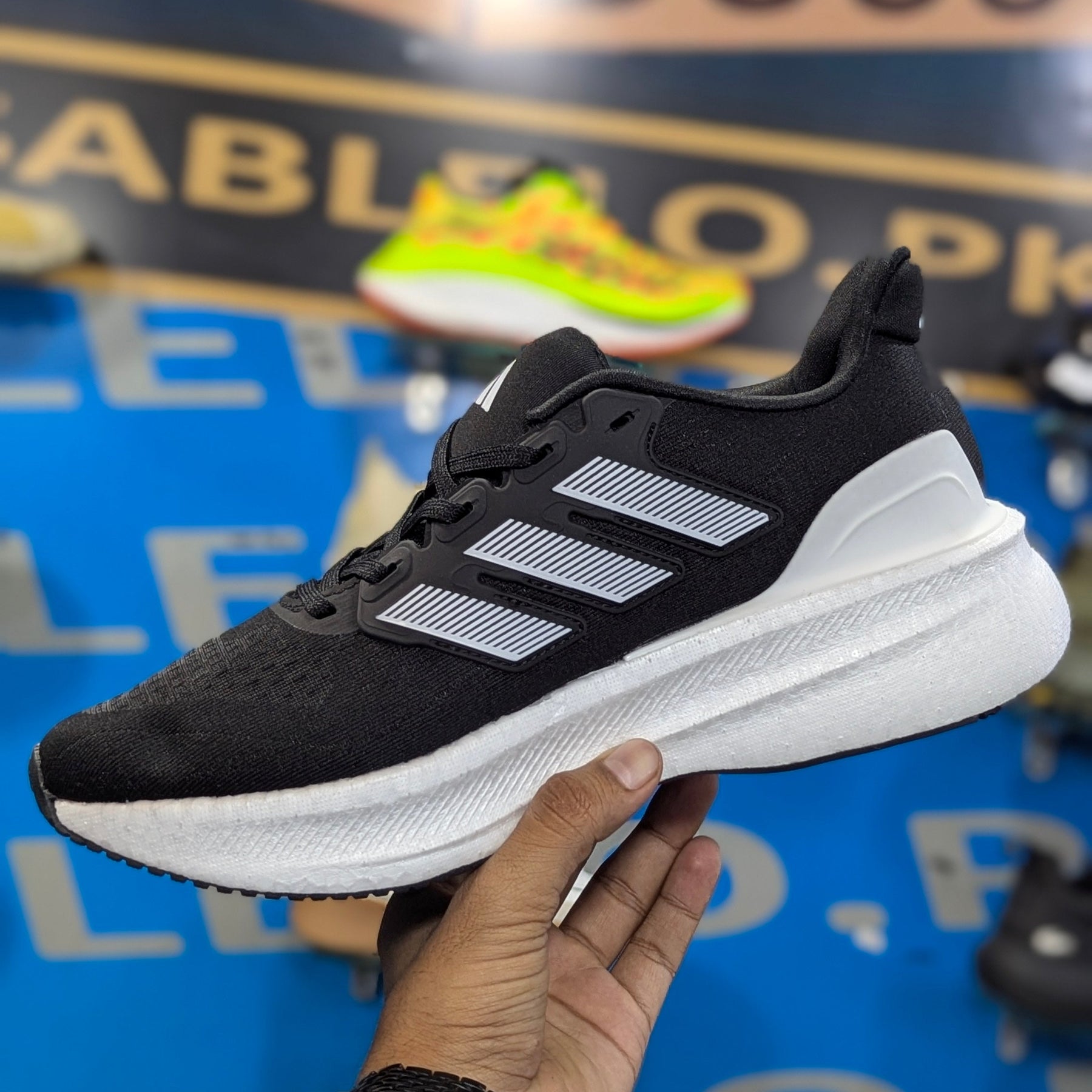Adidas UltraRun 5 Black White Premium Quality (Dot Perfect)