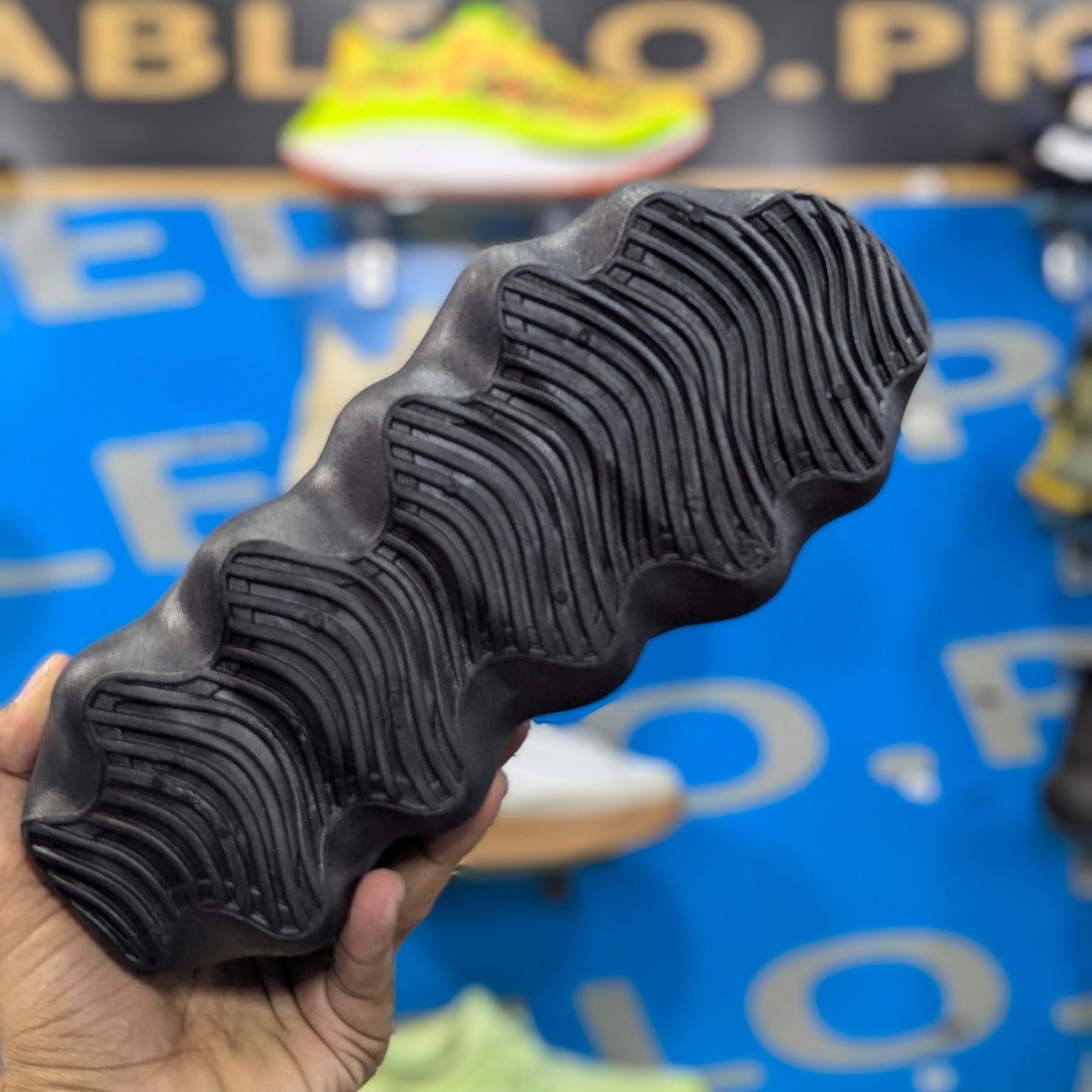 Adidas Yeezy 450 Triple Black Lace Free