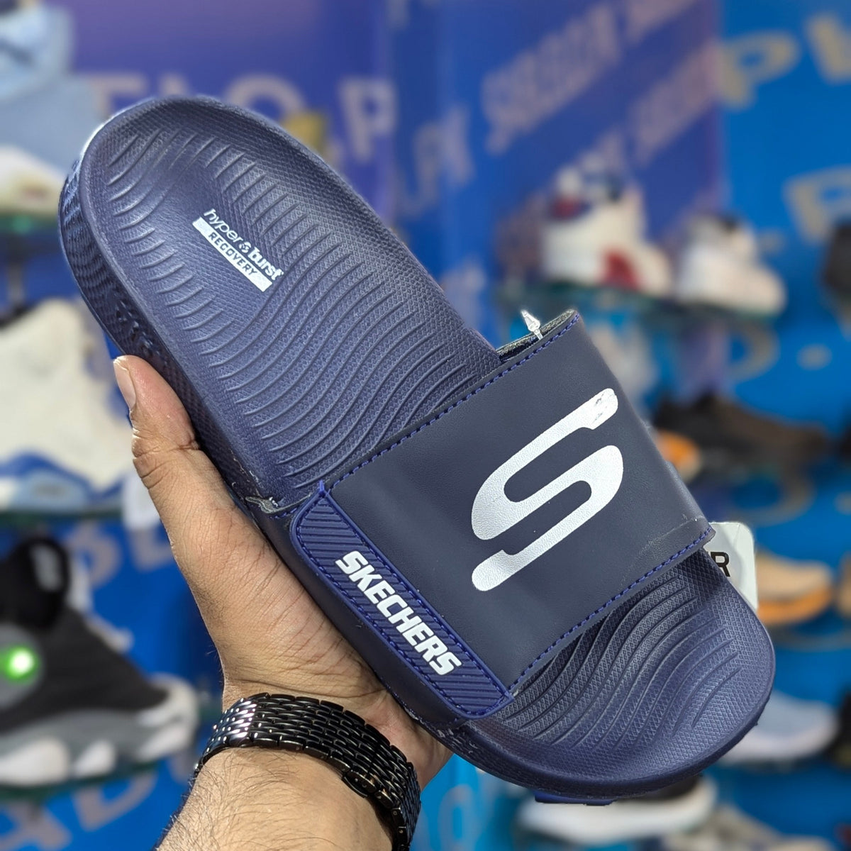 Skechers Slides Blue