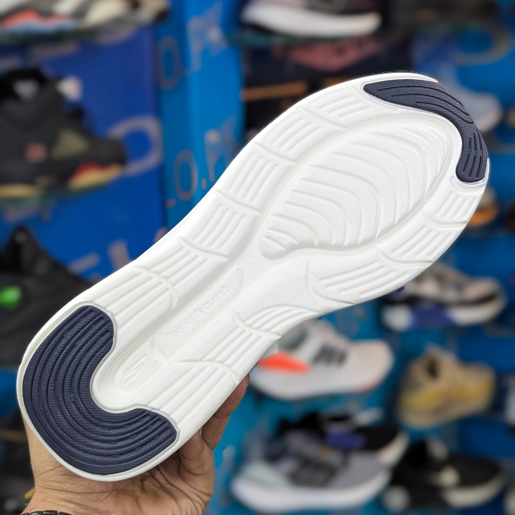 Skecher Hyper Burst Slip Ins With Logo Grey Premium Quality (Dot Perfect)