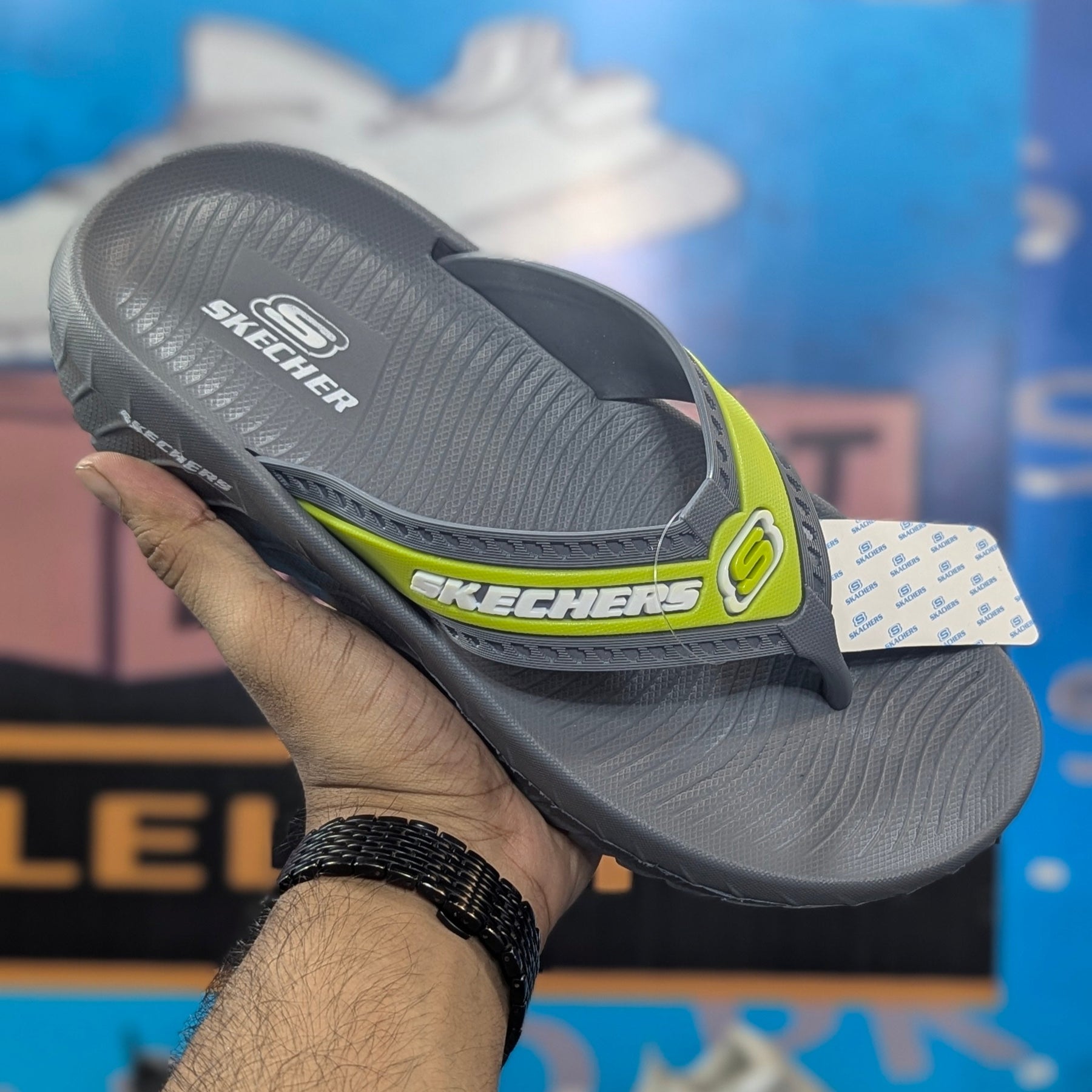 Skechers Slippers Grey ORange