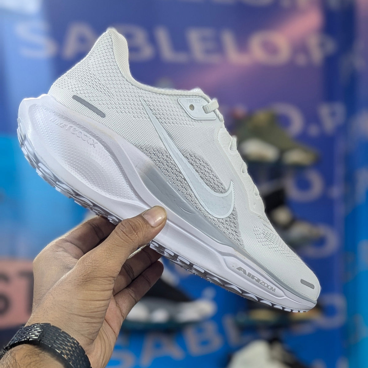 Nike React pegasus 41 Triple White Premium quality (Dot perfect)