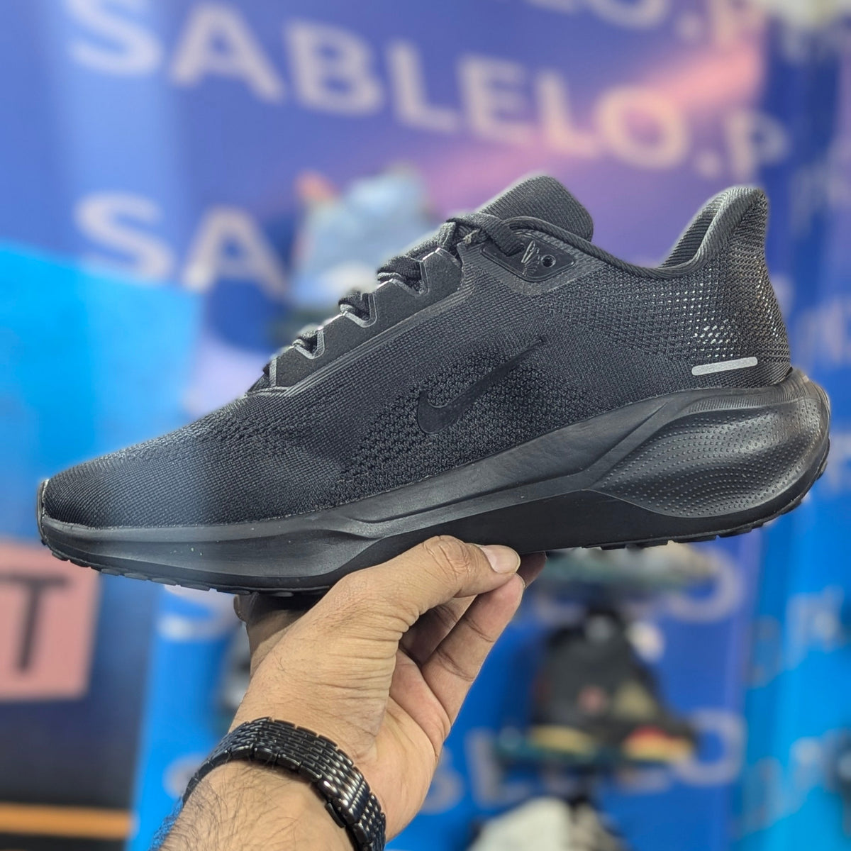 Nike React pegasus 41 Triple Black Premium Quality (Dot Perfect)