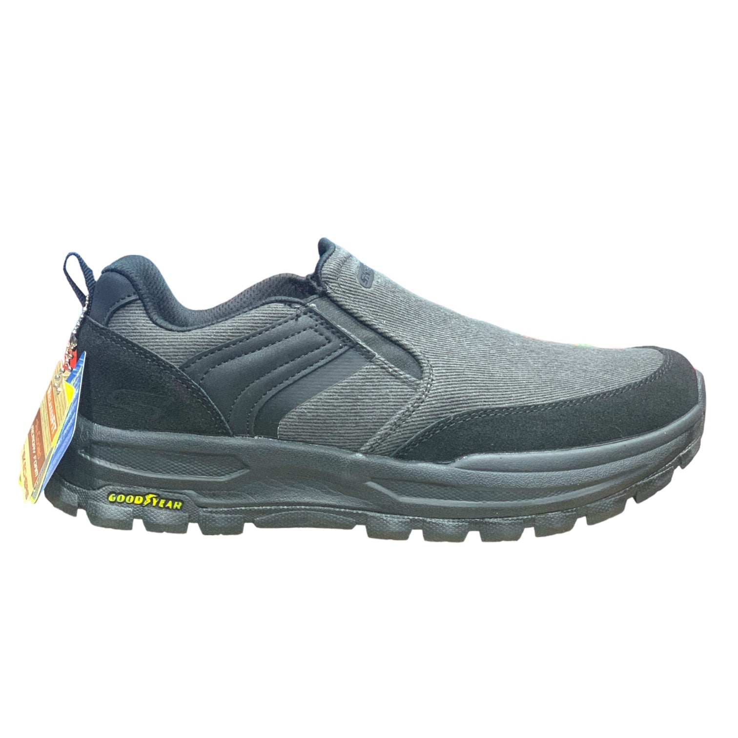 Skechers Good year Tyre Sole Premium Black Gray(Dot Perfect)