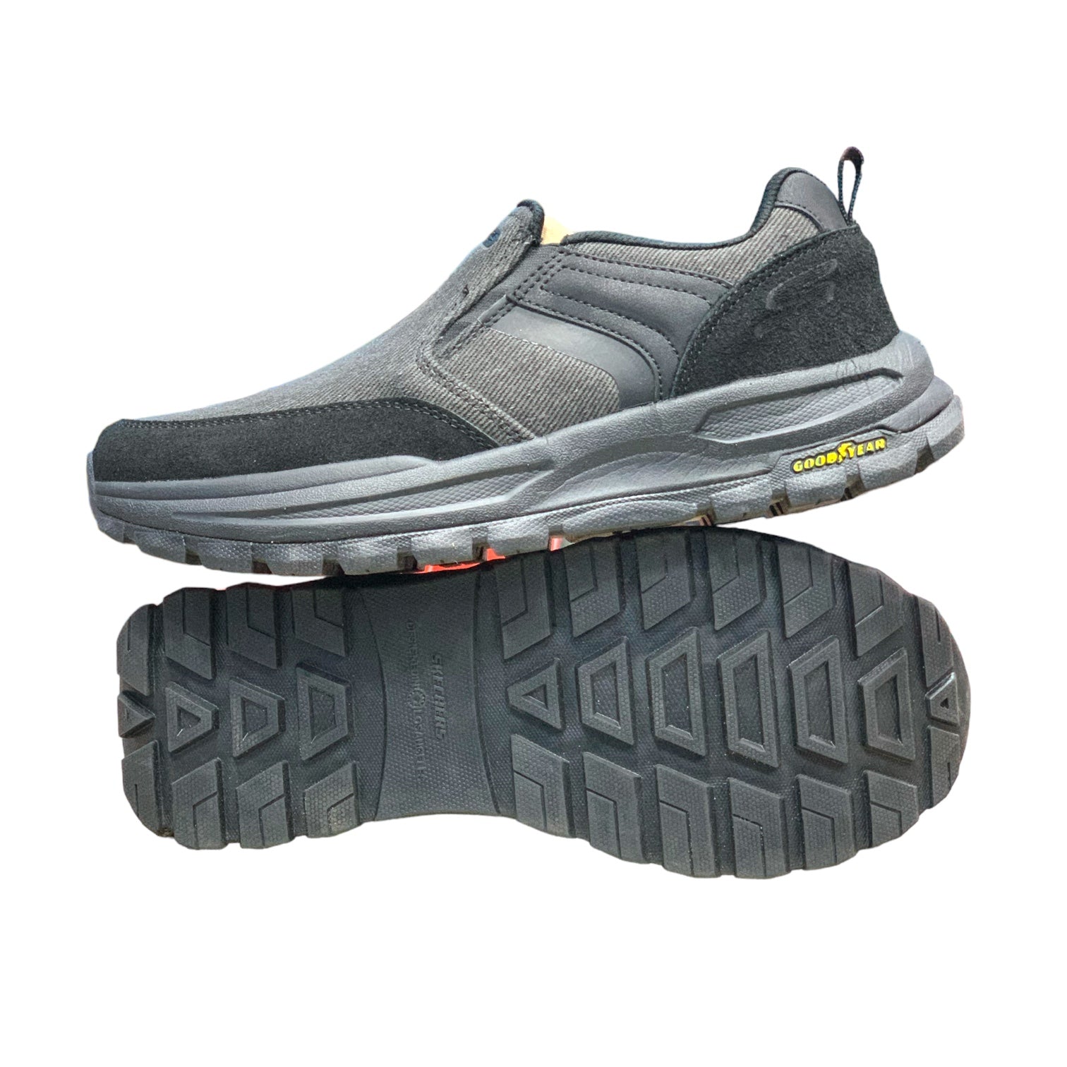 Skechers Good year Tyre Sole Premium Black Gray(Dot Perfect)