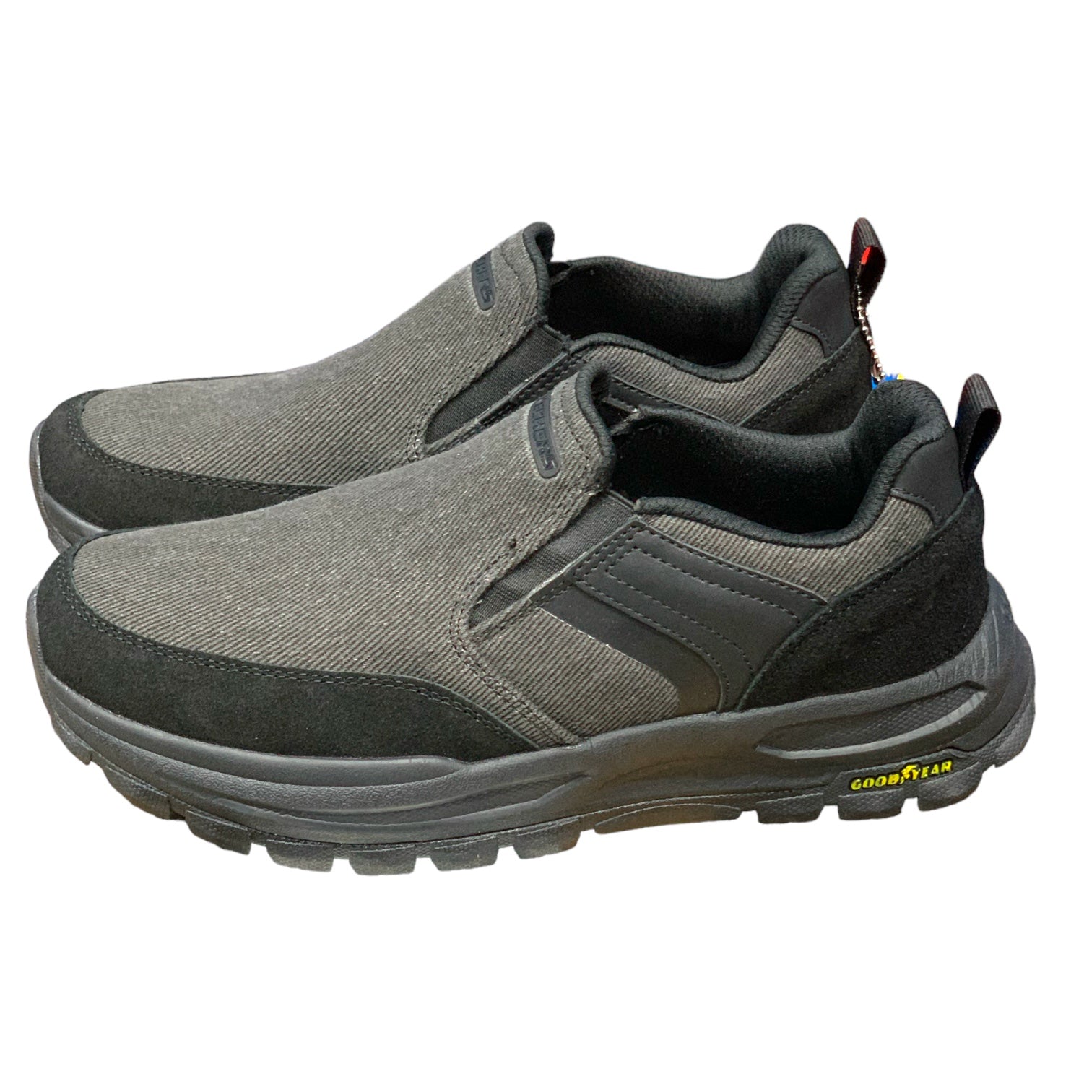 Skechers Good year Tyre Sole Premium Black Gray(Dot Perfect)