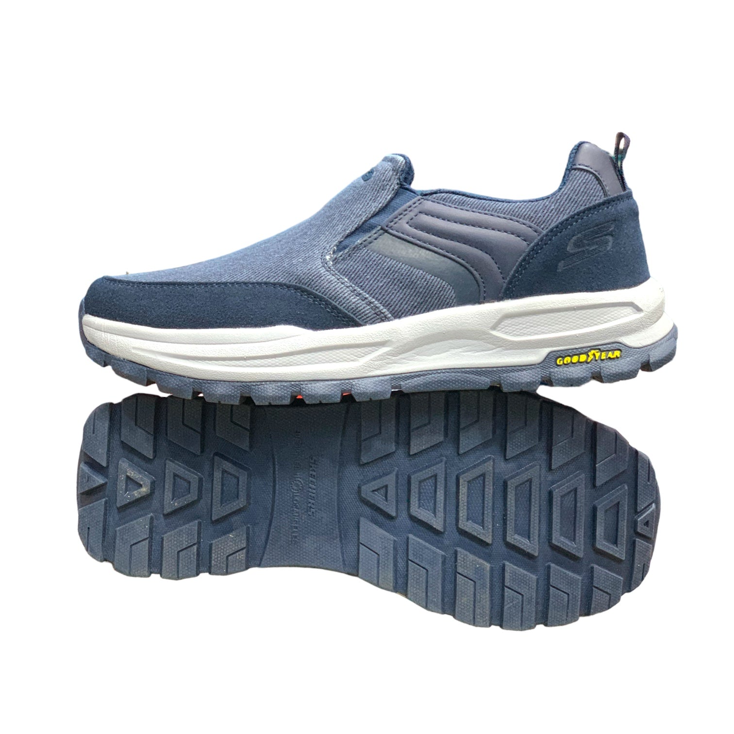 Skechers Good Year Tyre Sole Premium Blue Gray (Dot Perfect)
