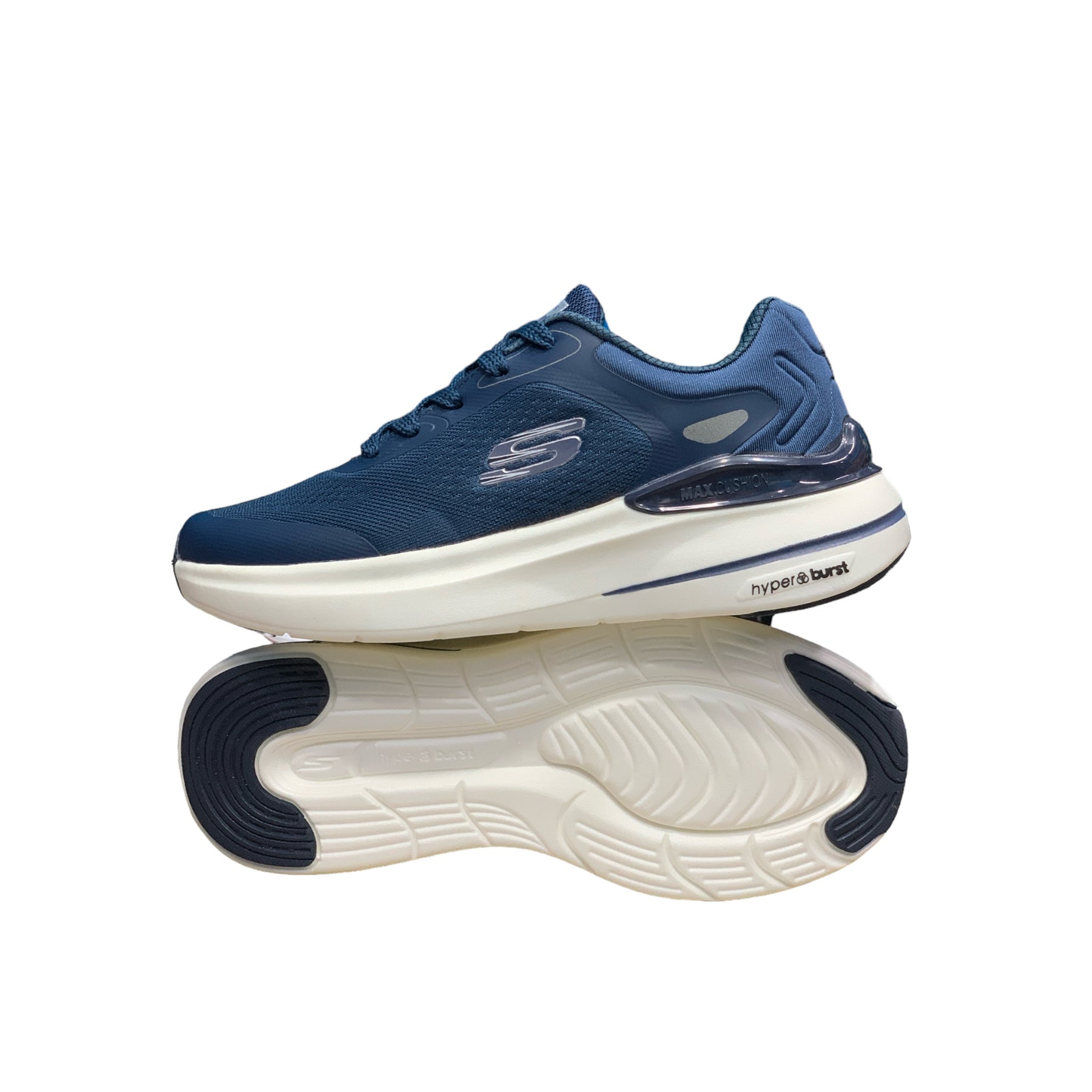 Skechers HyperBurst With Laces Premium Blue White