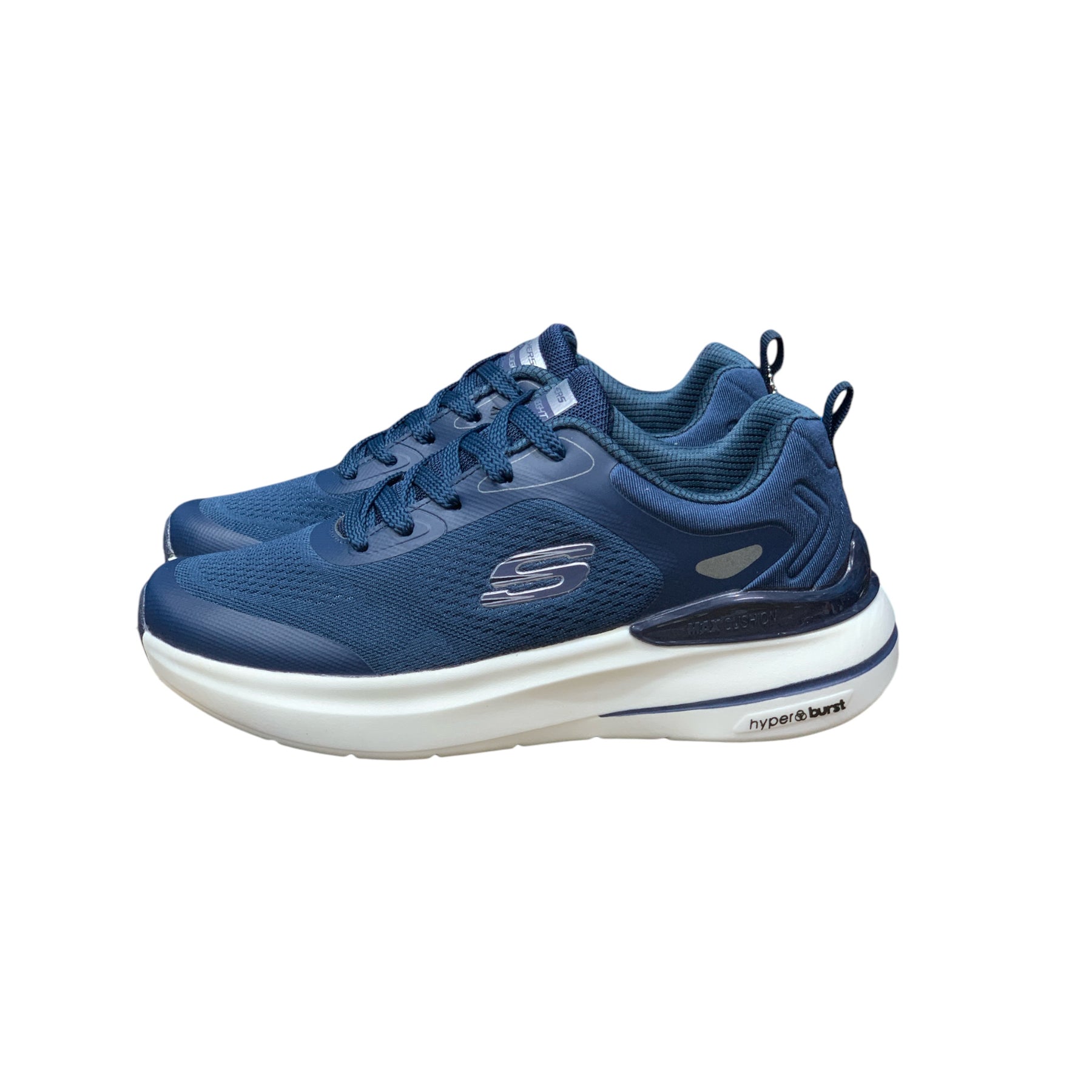Skechers HyperBurst With Laces Premium Blue White