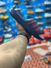 One Peice Adidas Slippers Blue Red