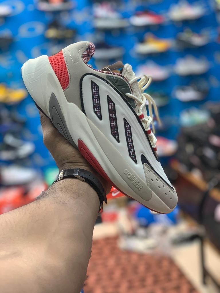 Adidas Ozilia Core White Shadow Navy Vivid Red