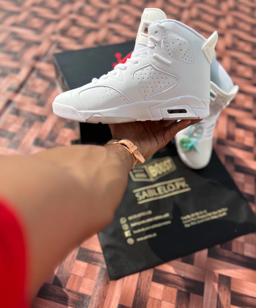 Nk Jordn 6 Triple White