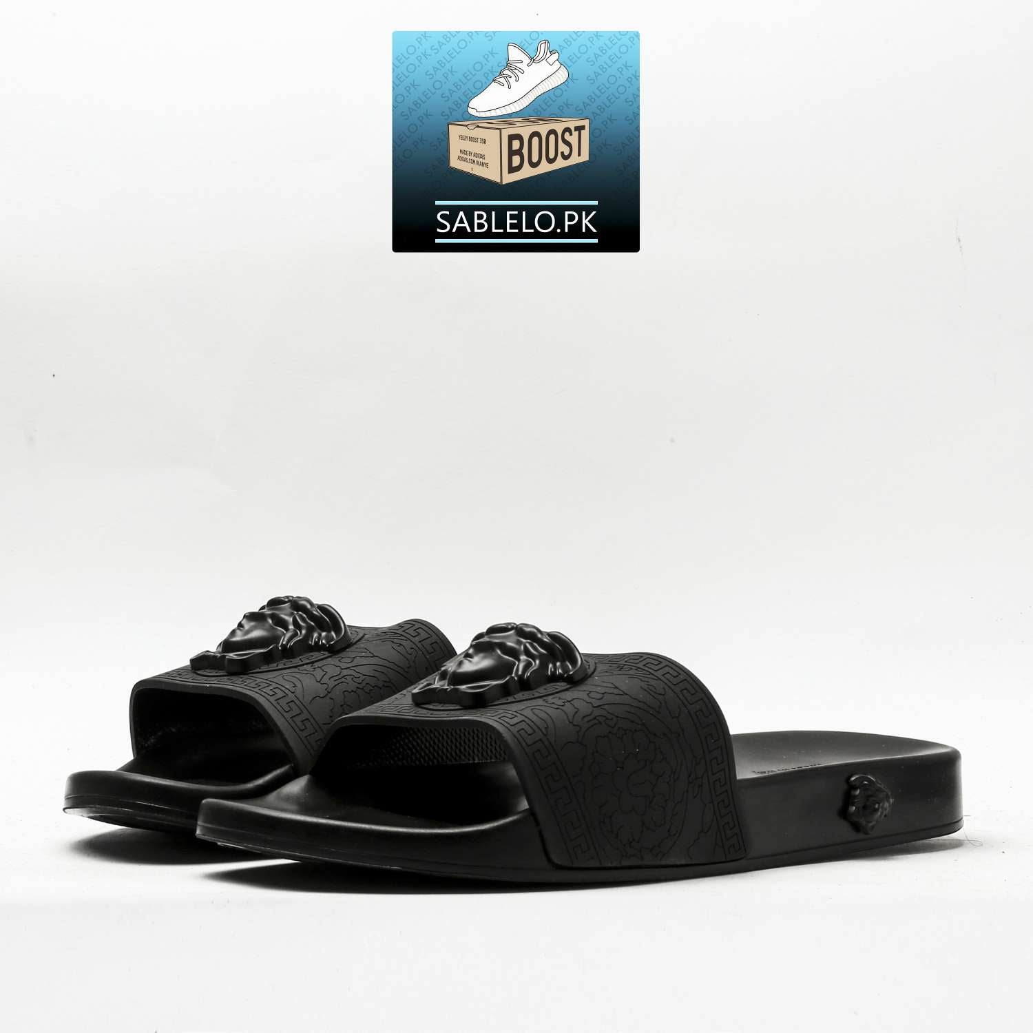 Versace Slippers Triple Black - Premium Shoes from perfectshop - Just Rs.2499! Shop now at Sablelo.pk