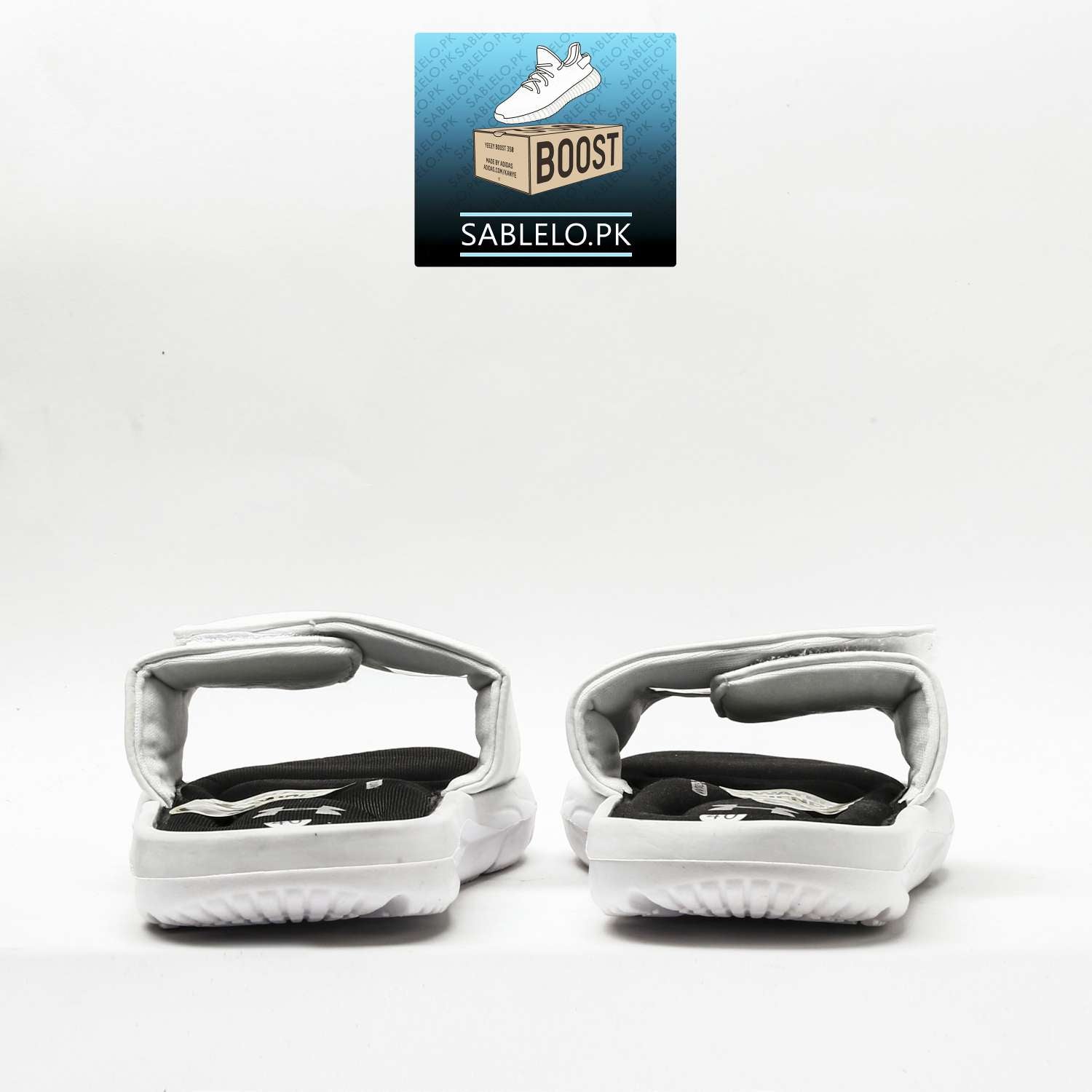 Under Armor Slippers White Black - Premium Shoes from perfectshop - Just Rs.2499! Shop now at Sablelo.pk