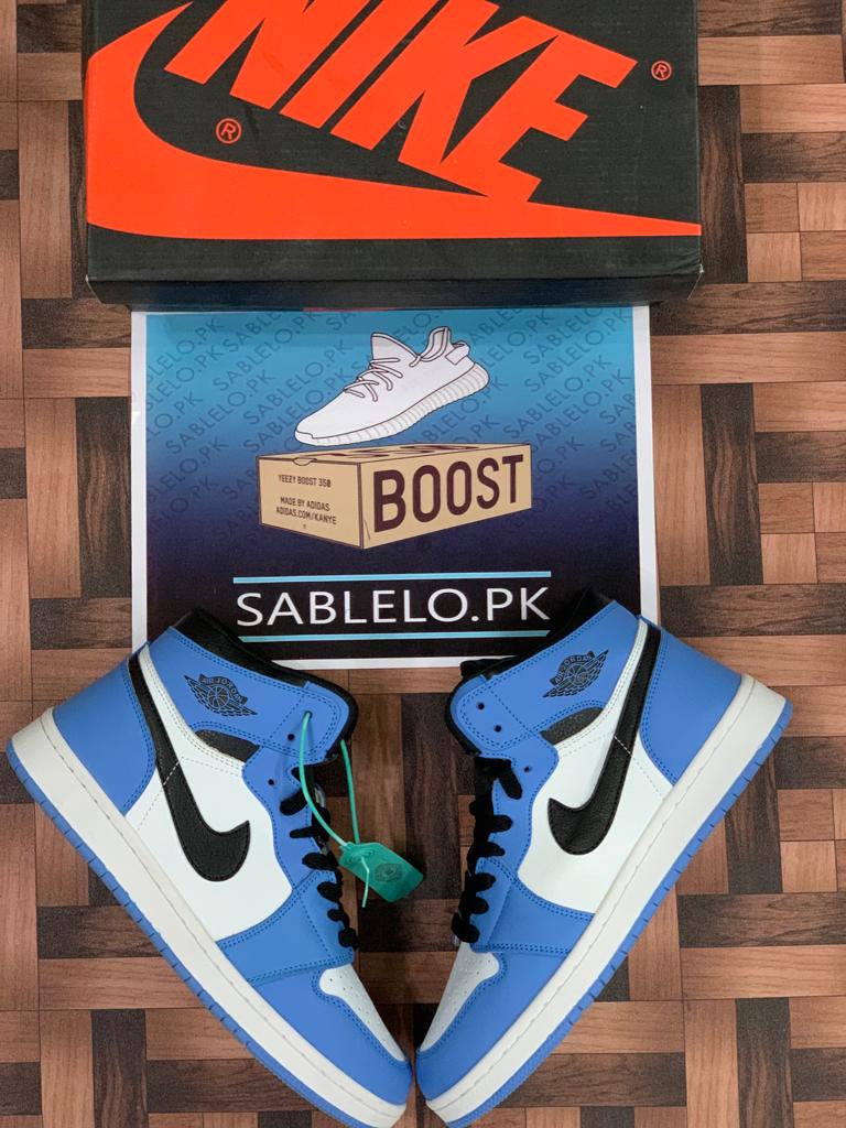 Jordan 1 High Top University Blue - Premium from perfectshop - Just Rs.7499! Shop now at Sablelo.pk
