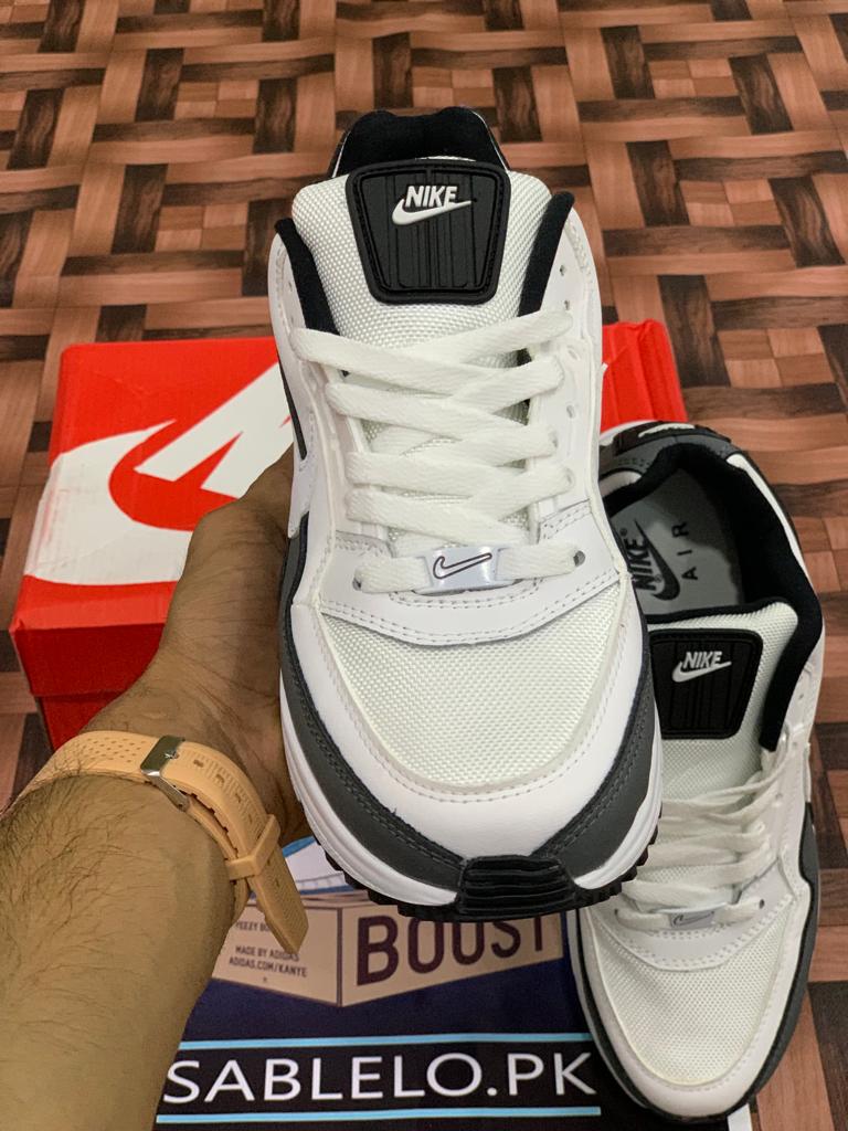 Nike Airmax Premium Quality White Gray Black - Premium Shoes from shoes - Just Rs.9999! Shop now at Sablelo.pk